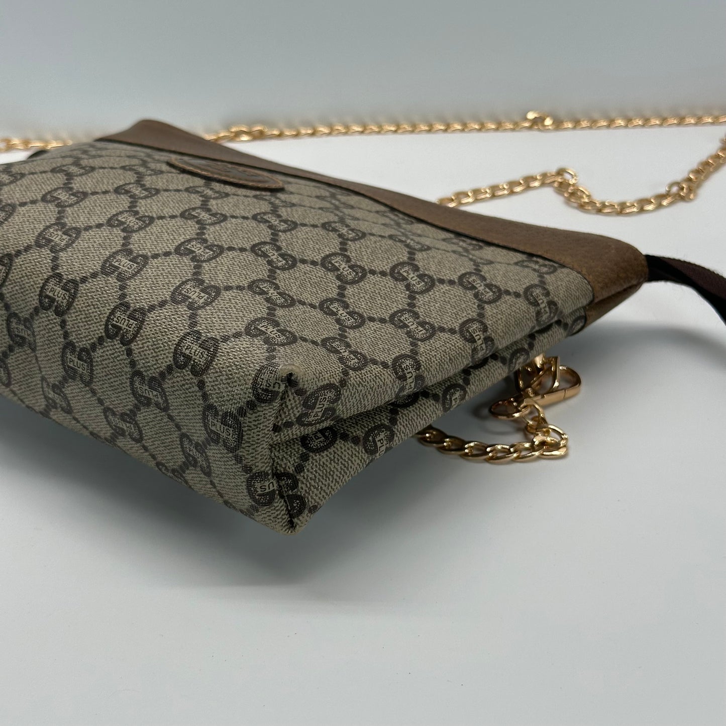 Authentic GUCCI Canvas Wristlet Clutch Crossbody