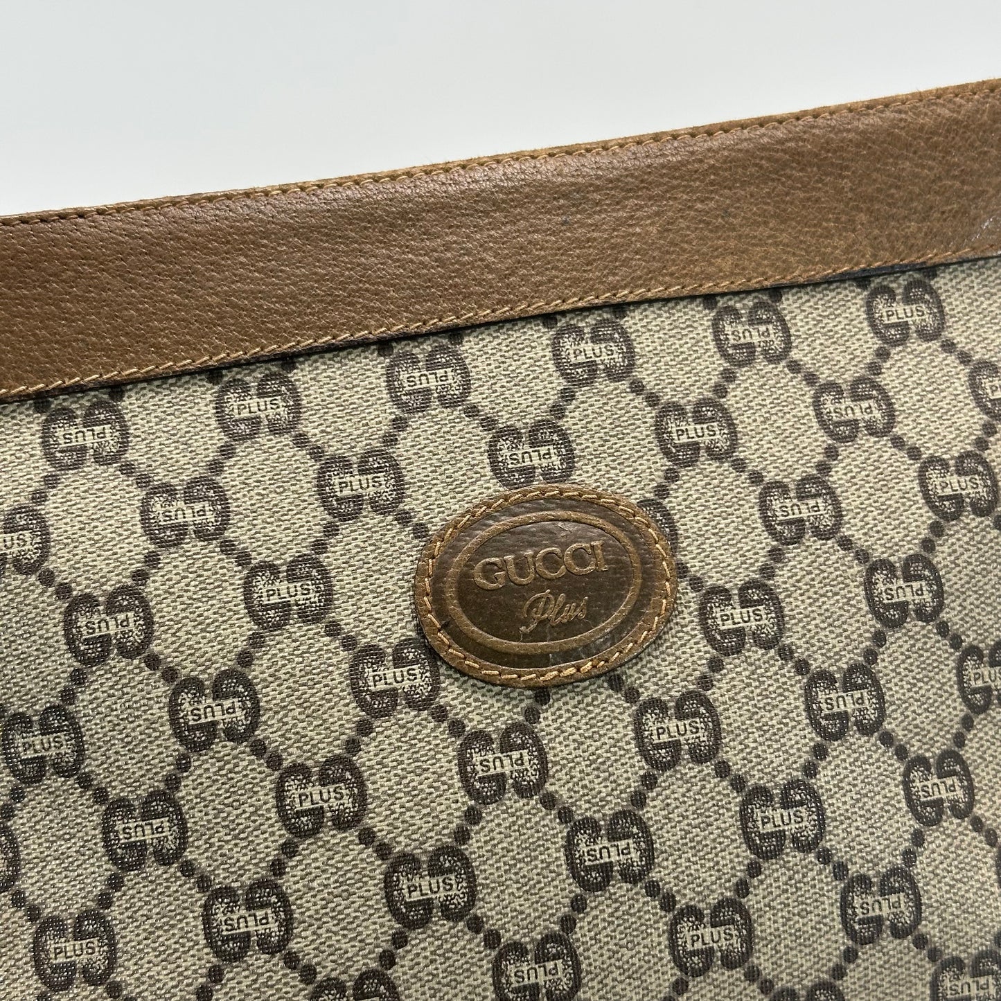 Authentic GUCCI Canvas Wristlet Clutch Crossbody