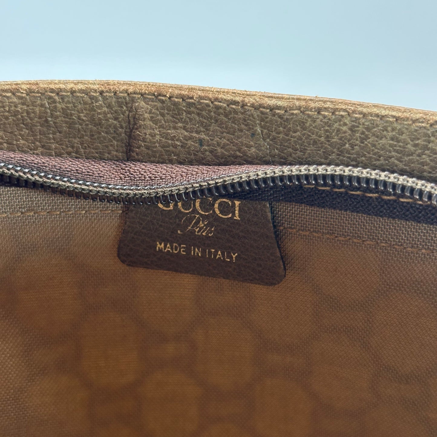 Authentic GUCCI Canvas Wristlet Clutch Crossbody