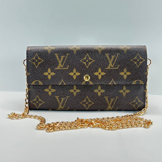 Authentic Louis Vuitton 2005 Monogram Sarah Wallet Crossbody