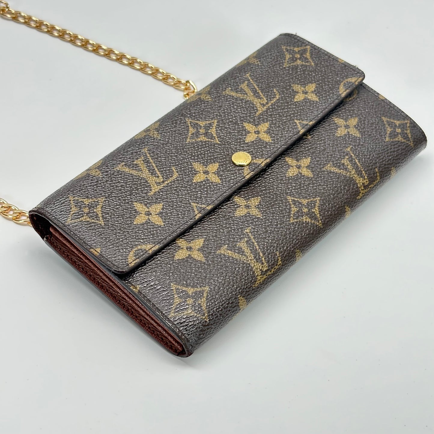 Authentic Louis Vuitton 2005 Monogram Sarah Wallet Crossbody