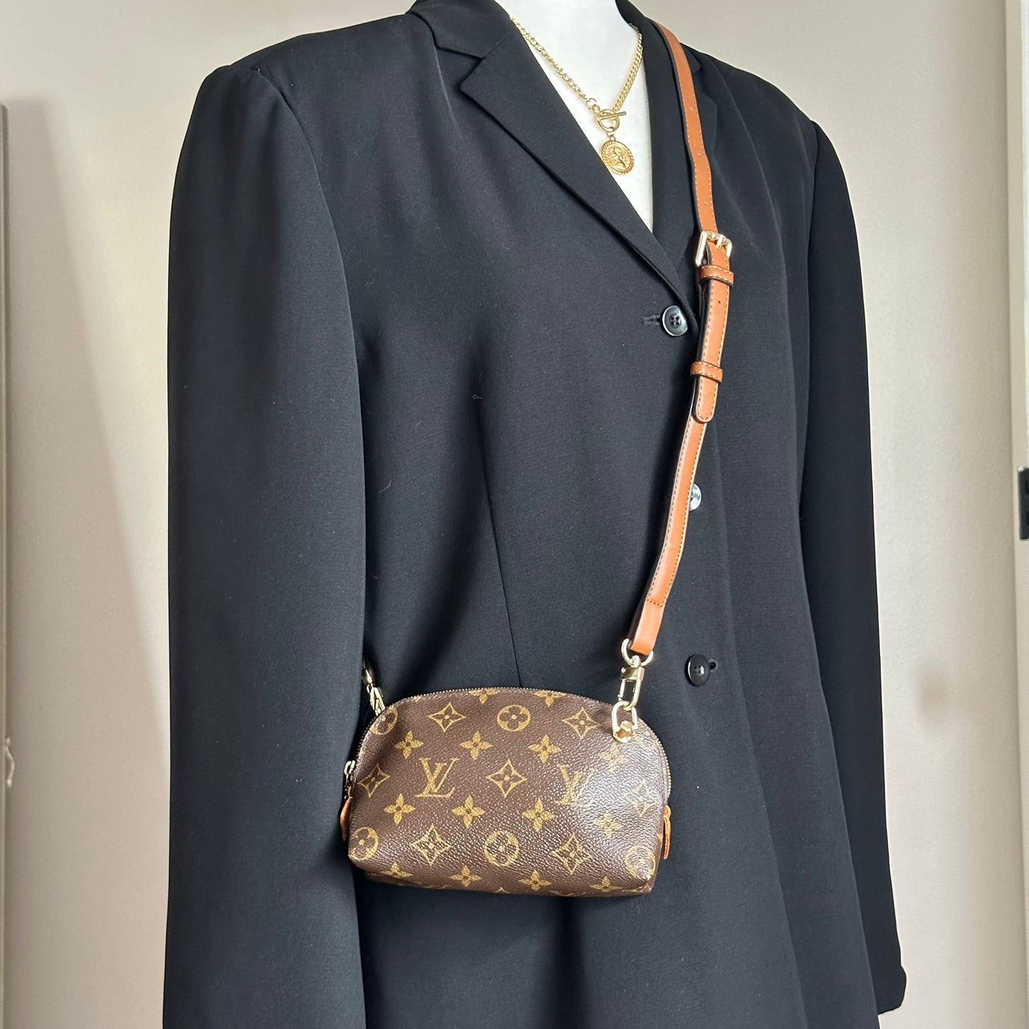 Authentic Louis Vuitton Monogram Cosmetic Pouch Crossbody