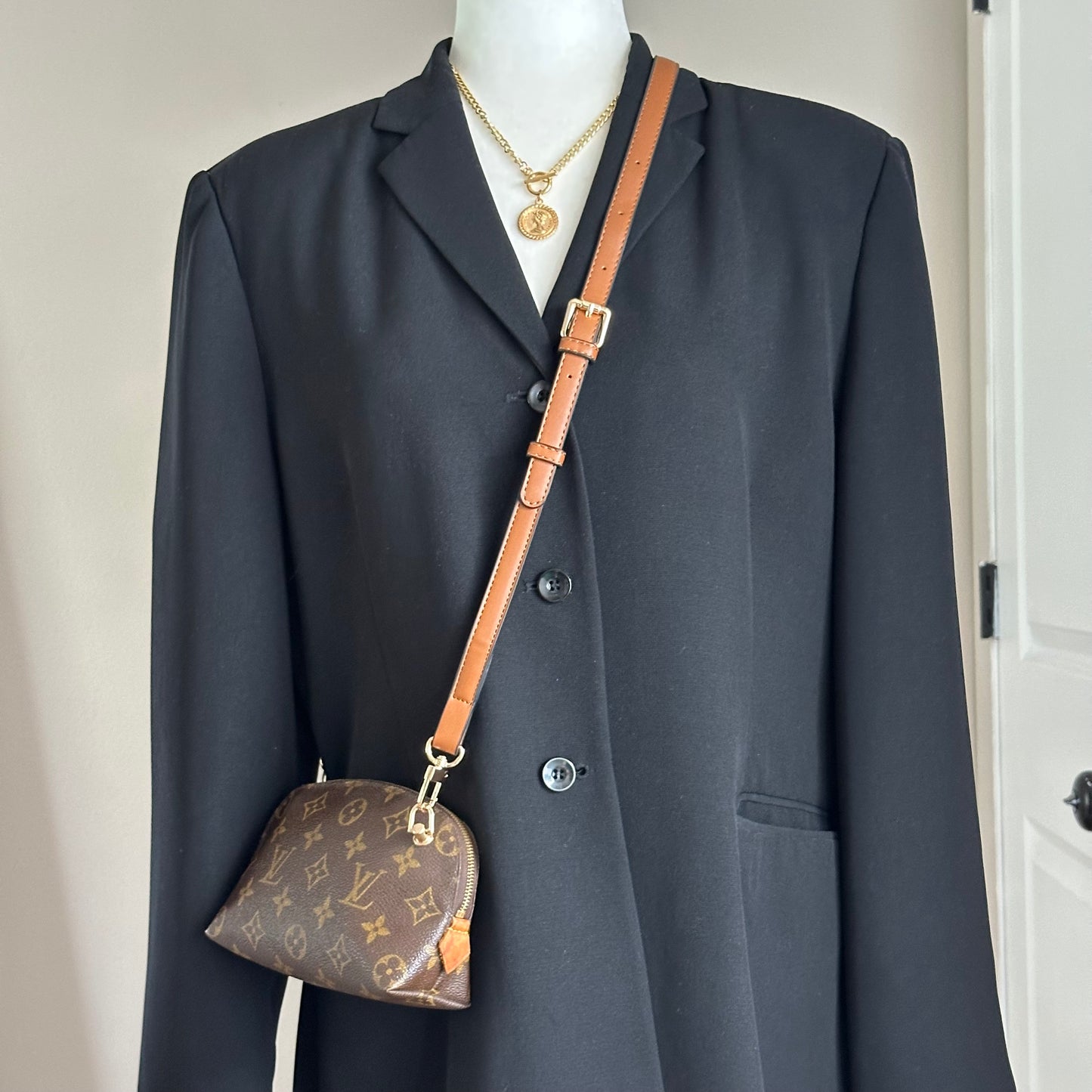 Authentic Louis Vuitton Monogram Cosmetic Pouch Crossbody