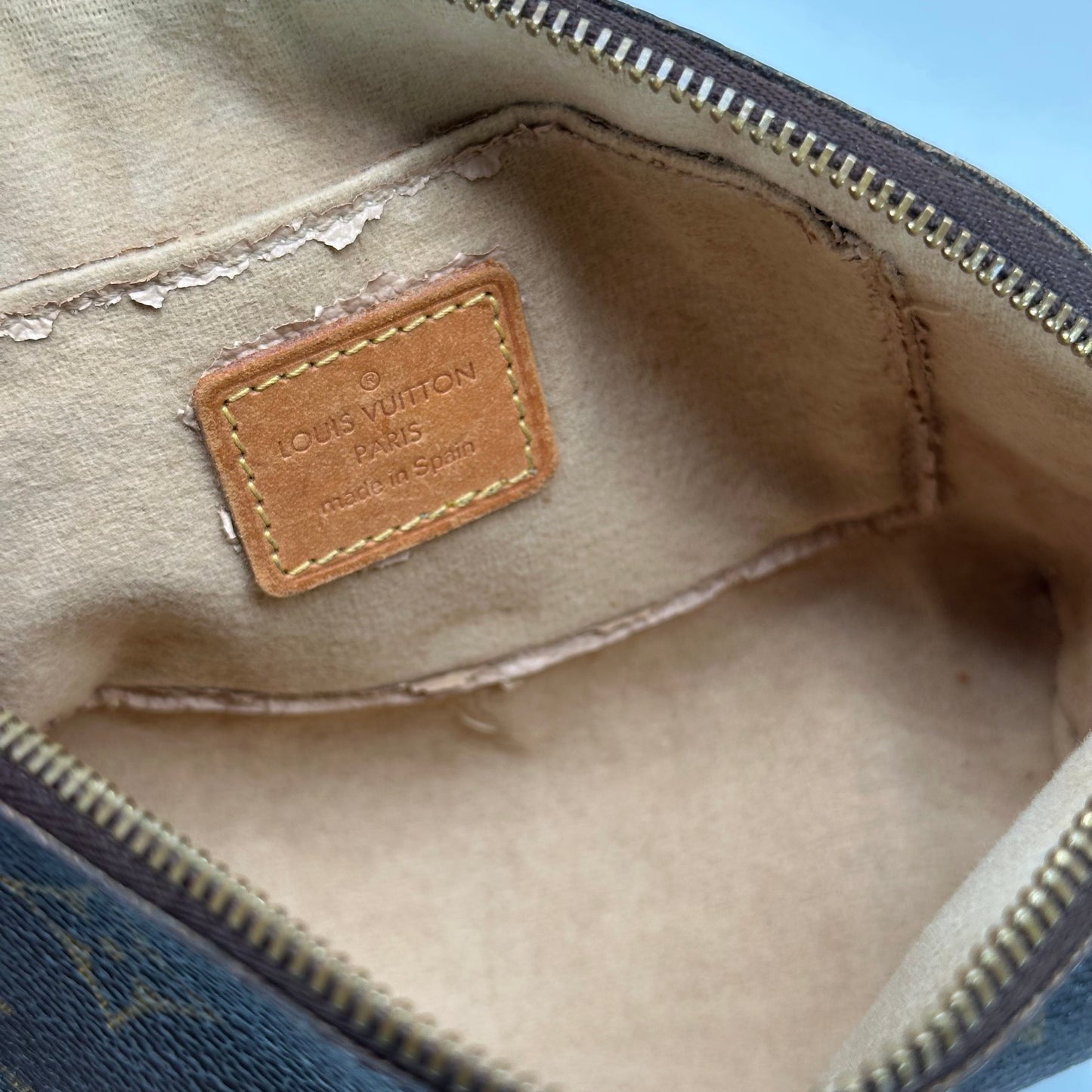 Authentic Louis Vuitton Monogram Cosmetic Pouch Crossbody