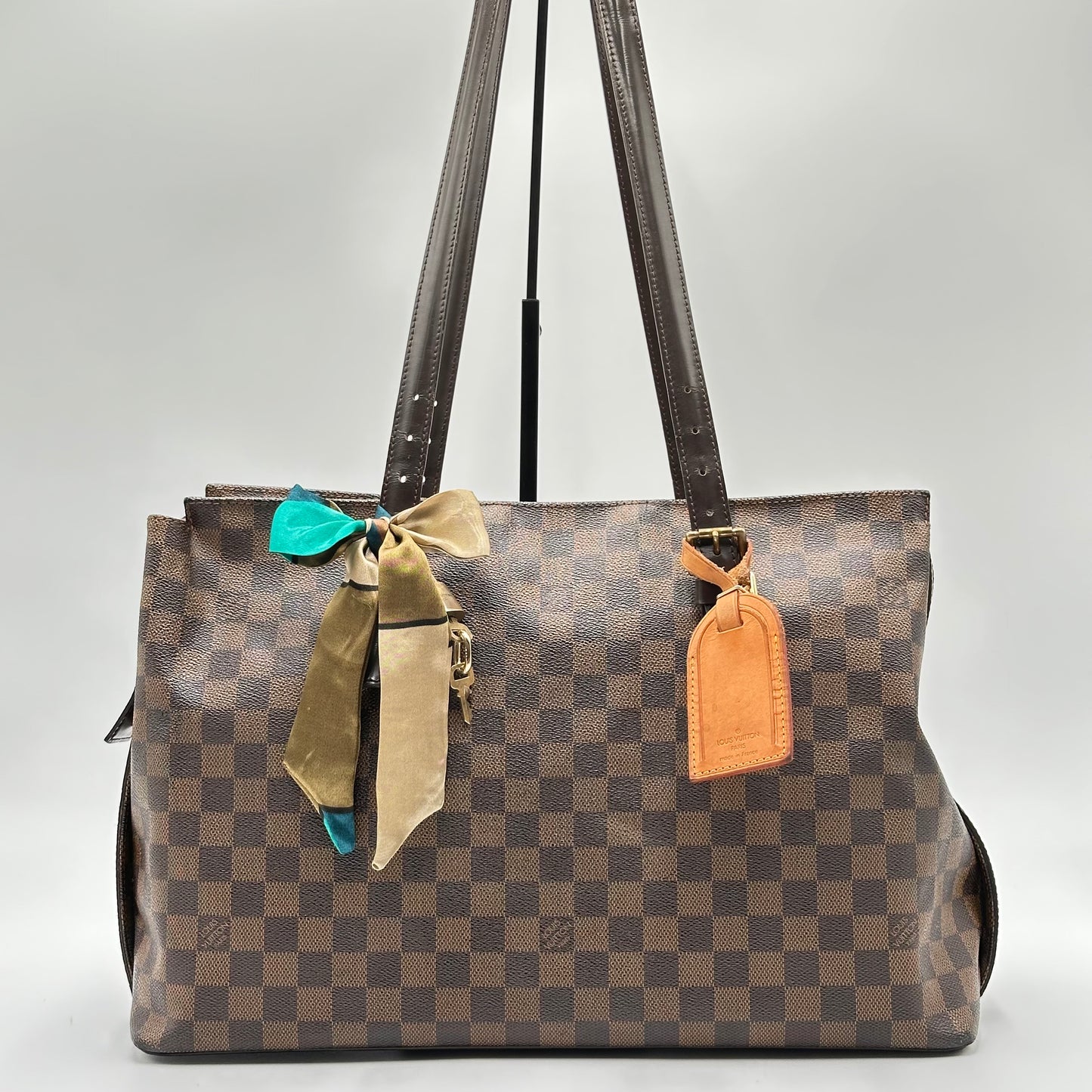 Authentic Louis Vuitton 2009 Damier Ebene Chelsea Tote
