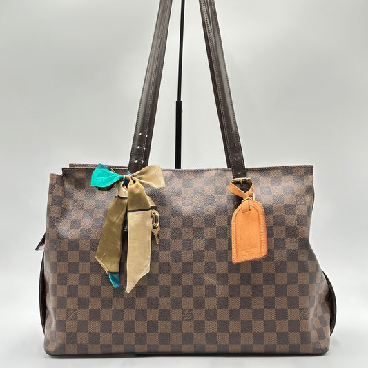 Authentic Louis Vuitton 2009 Damier Ebene Chelsea Tote