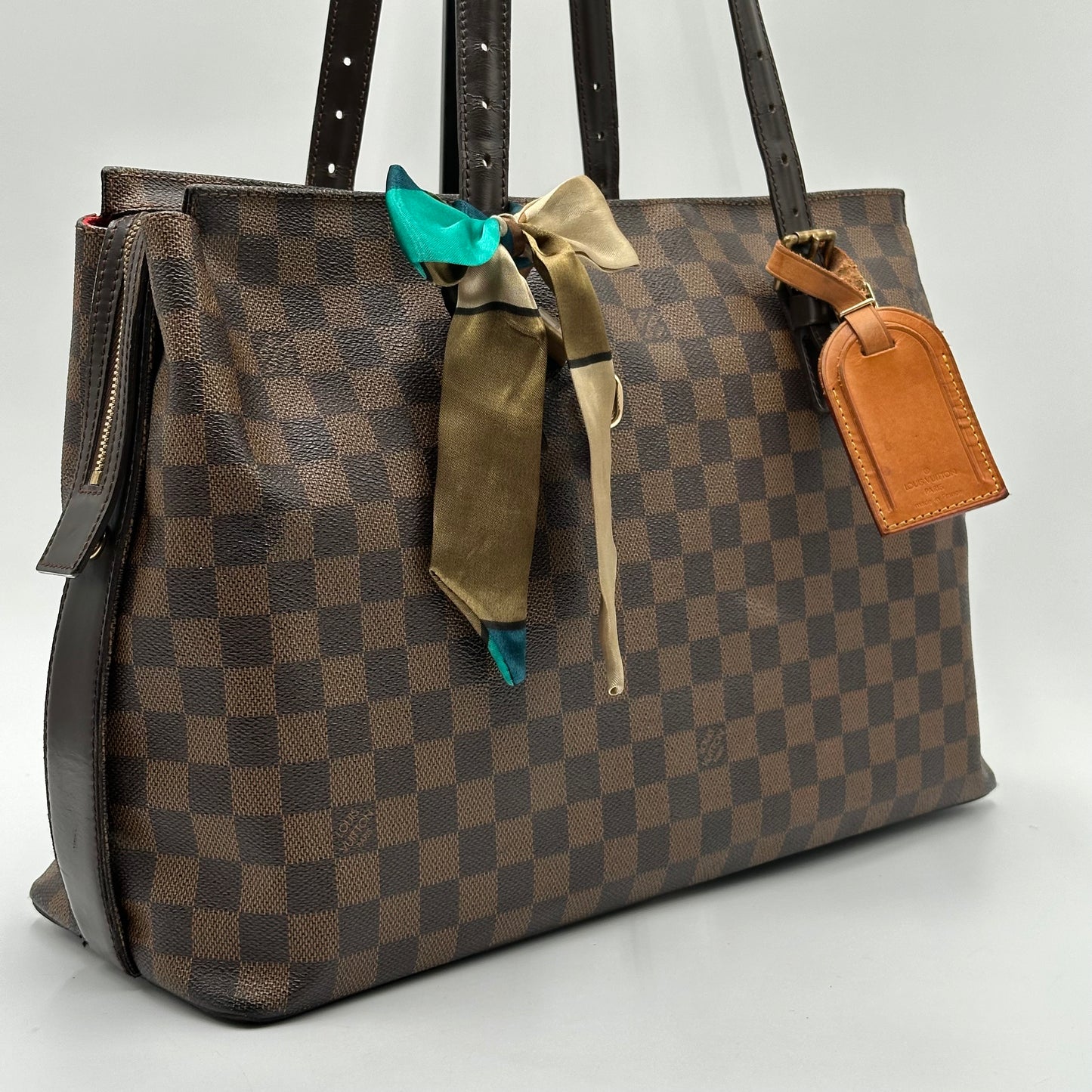 Authentic Louis Vuitton 2009 Damier Ebene Chelsea Tote