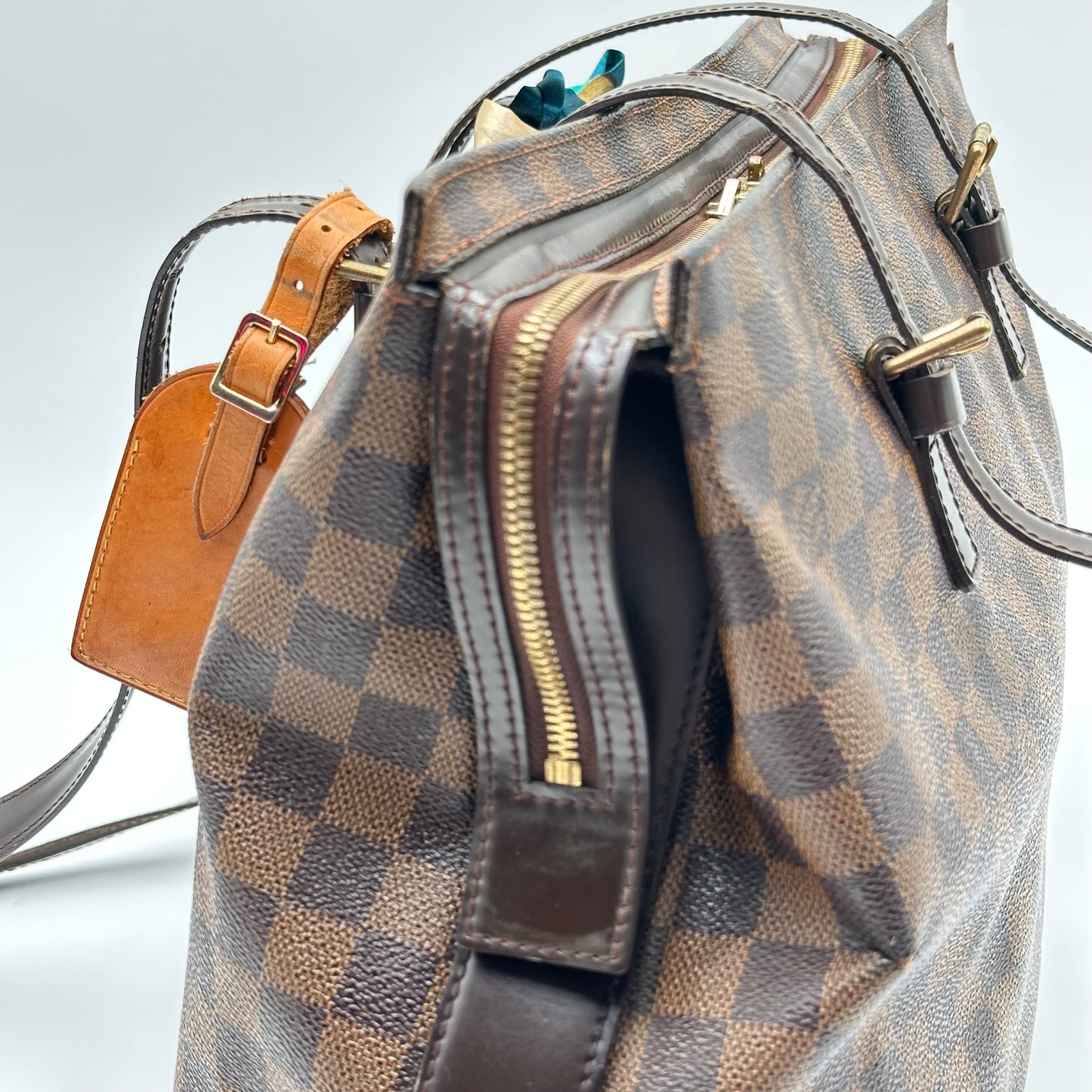 Authentic Louis Vuitton 2009 Damier Ebene Chelsea Tote