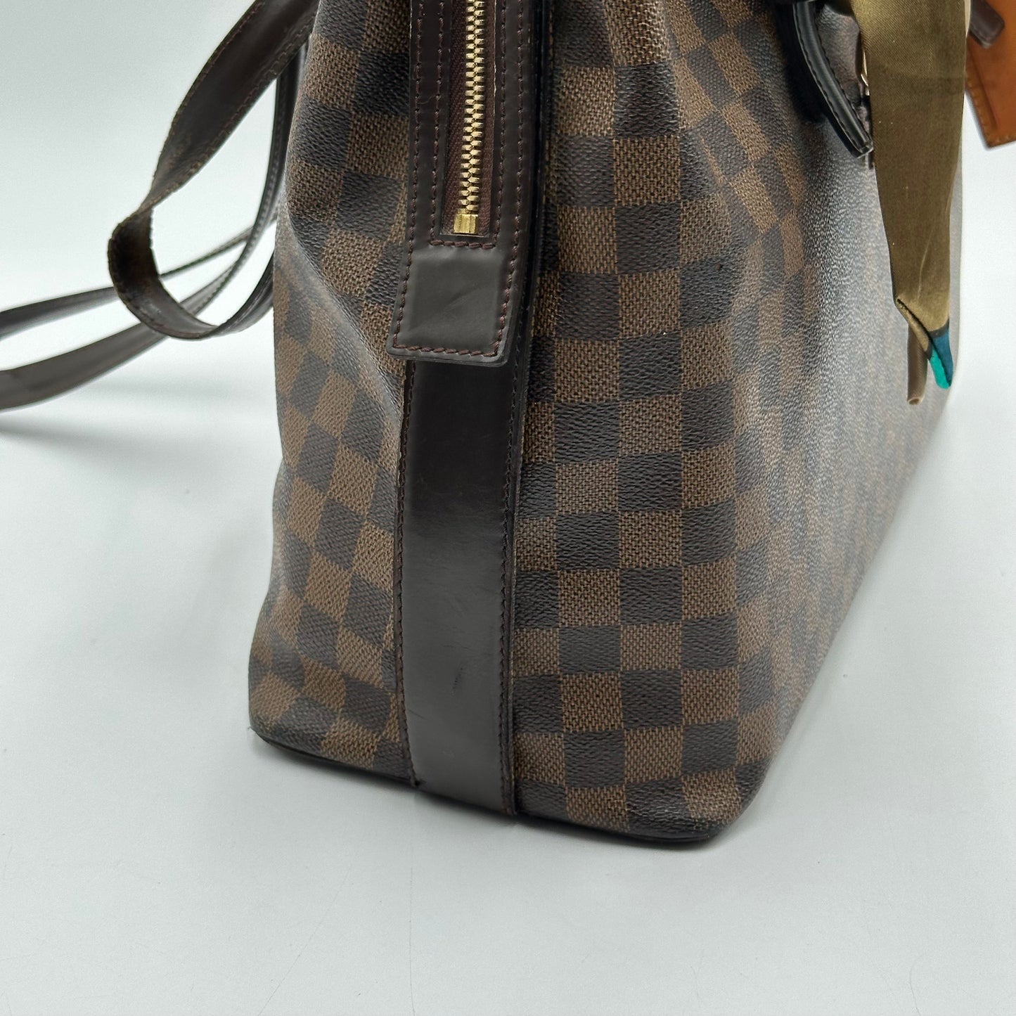 Authentic Louis Vuitton 2009 Damier Ebene Chelsea Tote