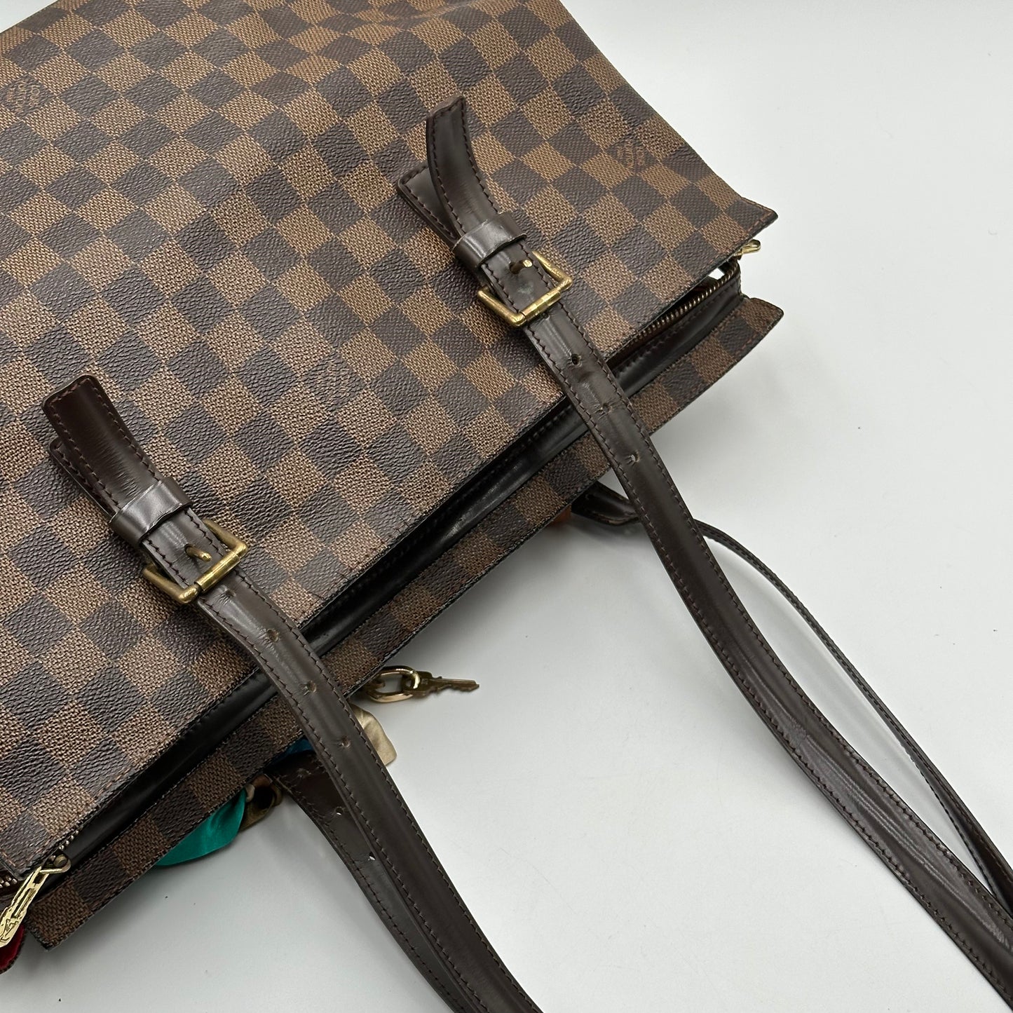 Authentic Louis Vuitton 2009 Damier Ebene Chelsea Tote