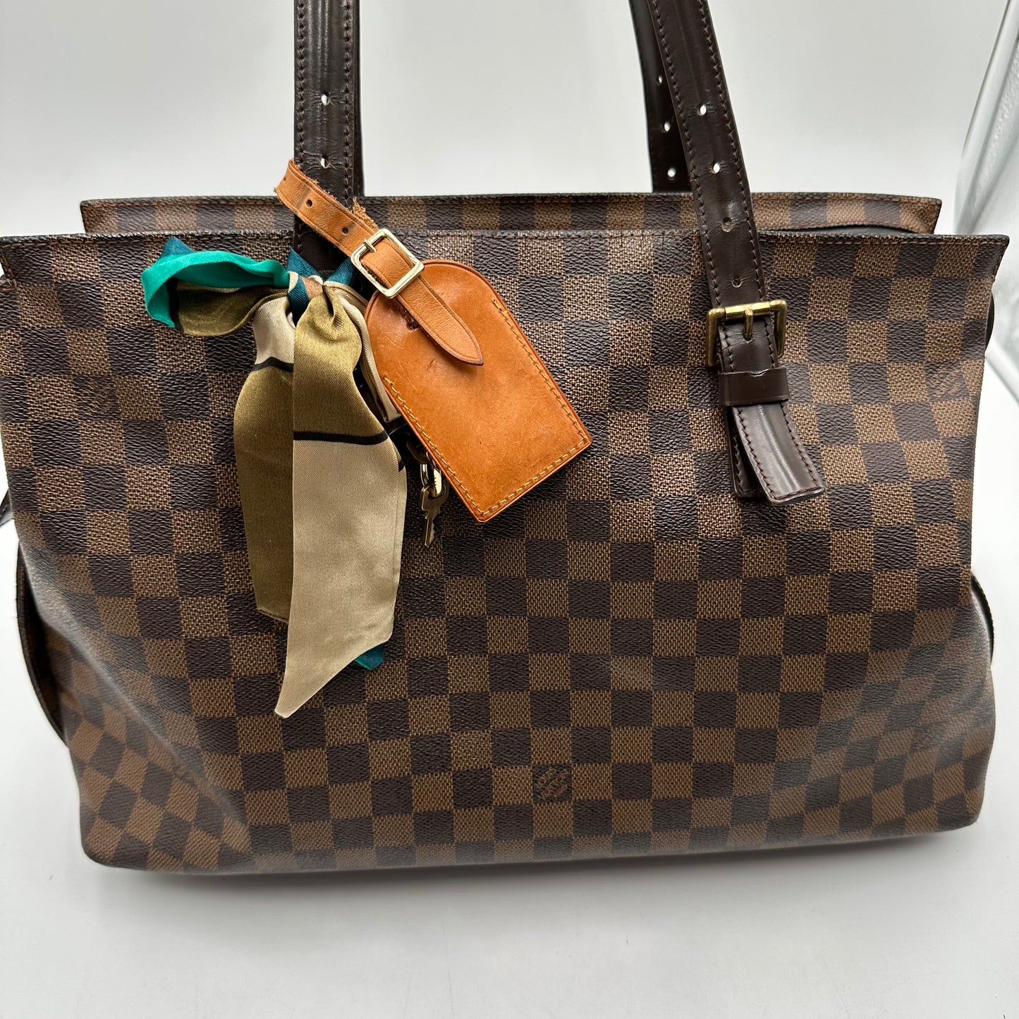 Authentic Louis Vuitton 2009 Damier Ebene Chelsea Tote