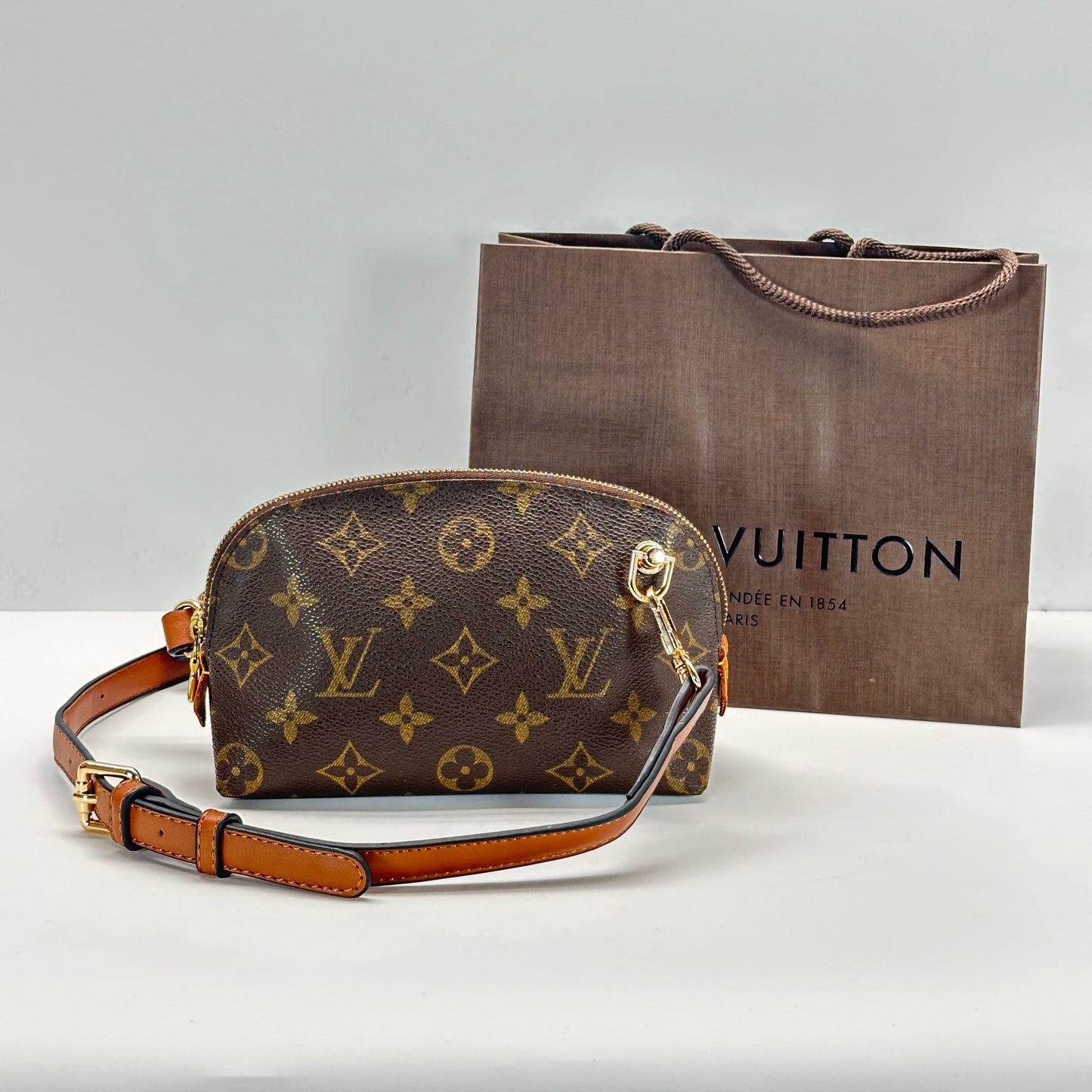 Authentic Louis Vuitton Monogram Cosmetic Pouch Crossbody