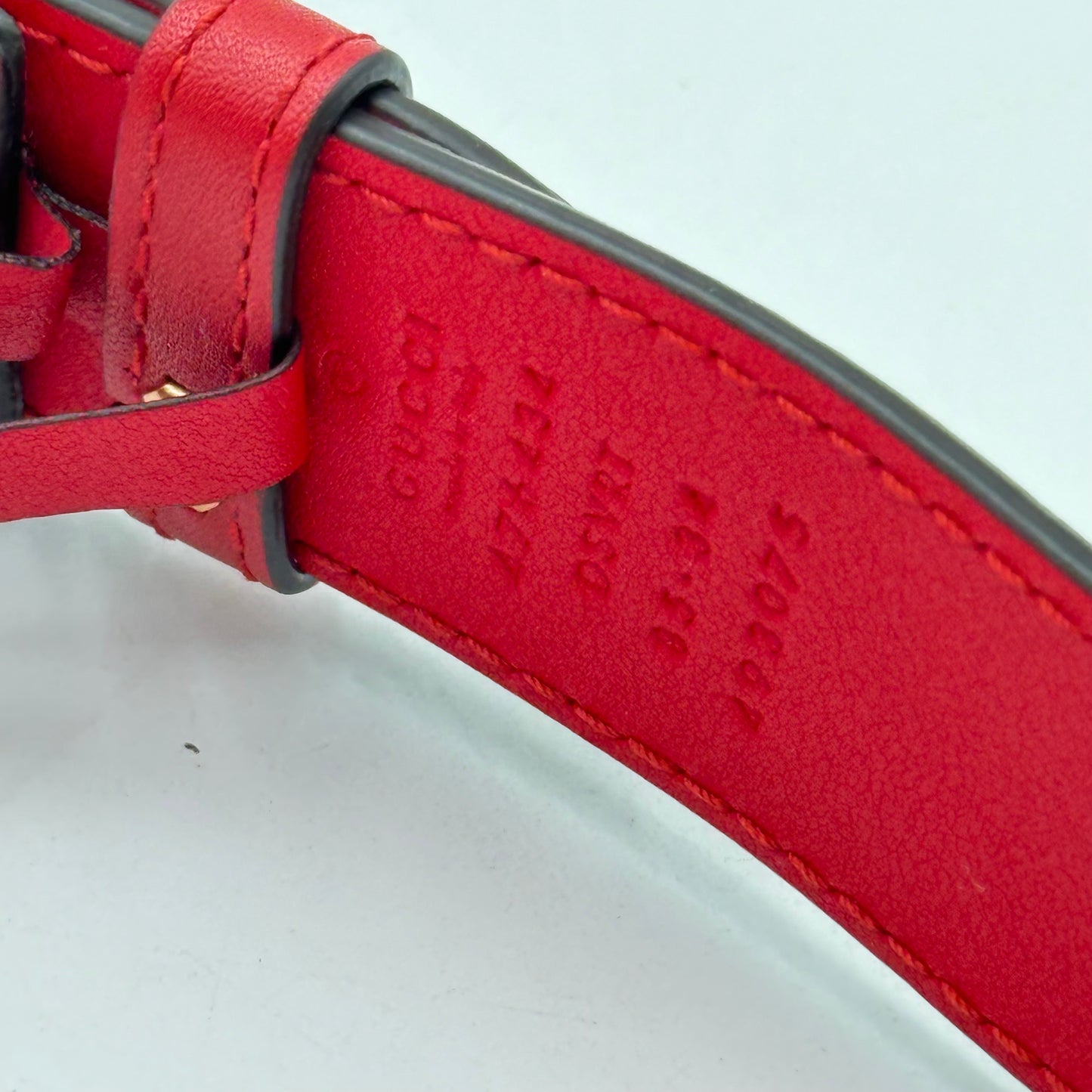 Authentic GUCCI Red GG Marmont Belt Bag