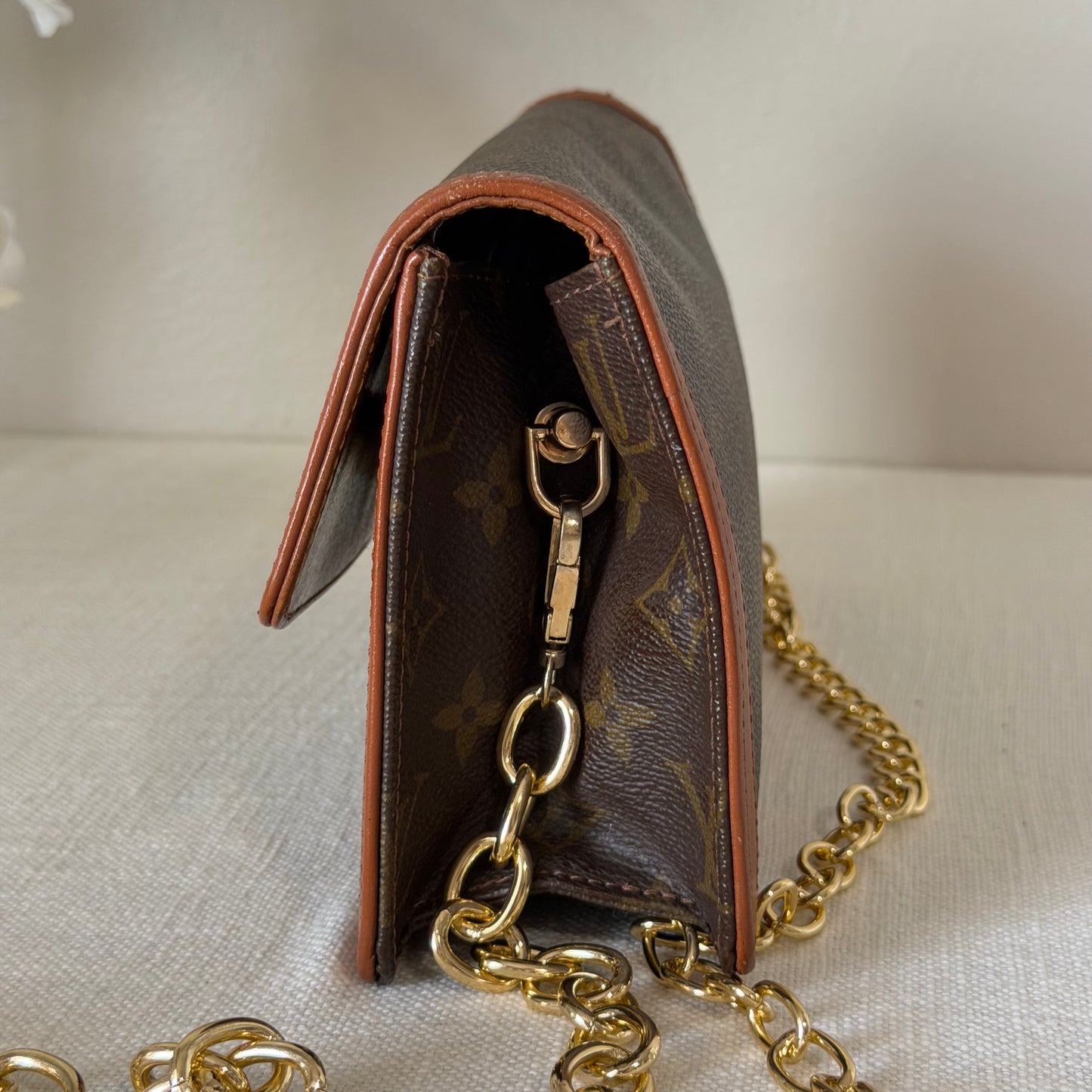 Authentic Louis Vuitton 1982 Monogram Pochette Dame Crossbody