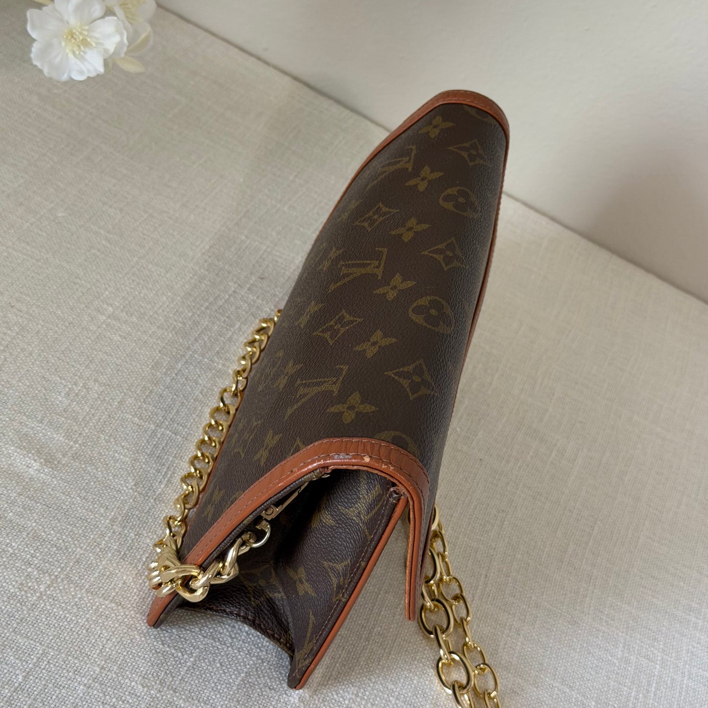 Authentic Louis Vuitton 1982 Monogram Pochette Dame Crossbody