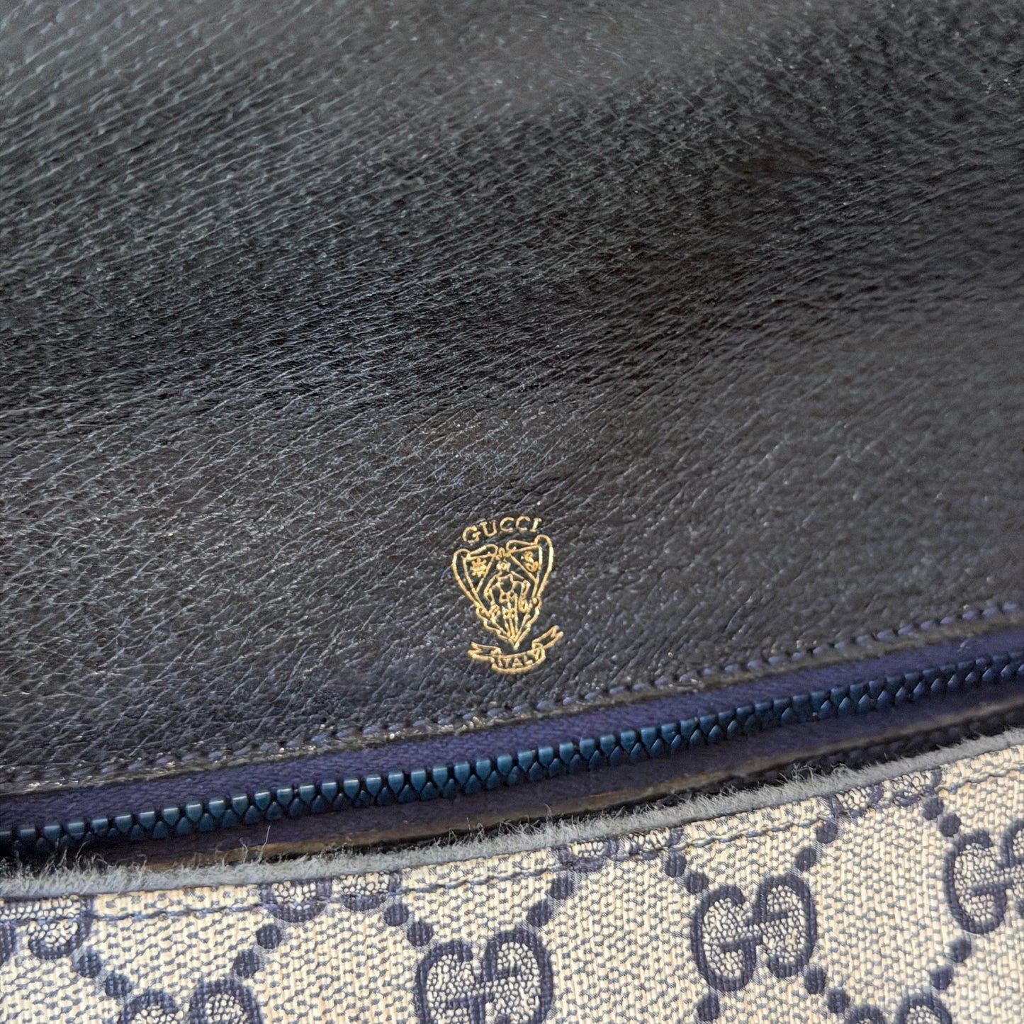 Authentic GUCCI Navy Web Crossbody