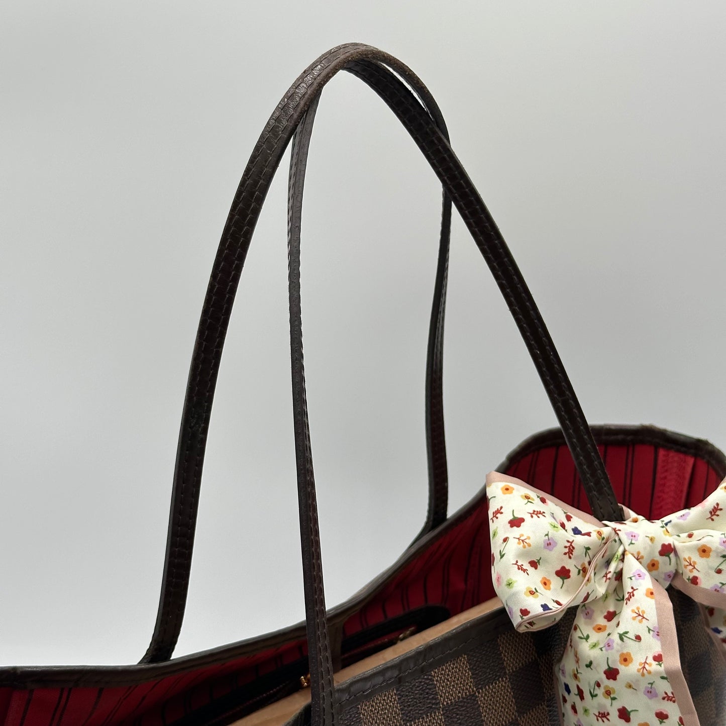Authentic Louis Vuitton 2014 Damier Ebene Neverfull MM