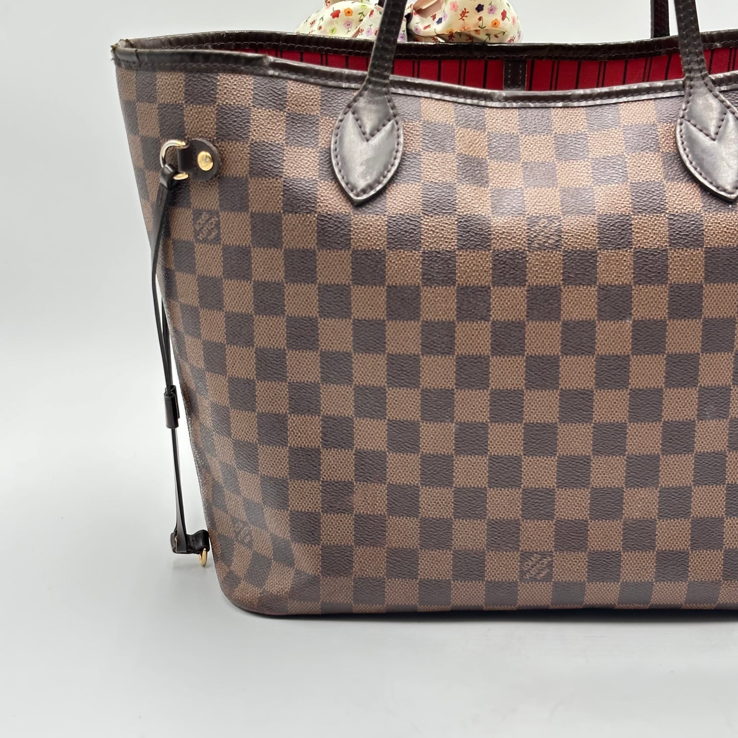 Authentic Louis Vuitton 2014 Damier Ebene Neverfull MM