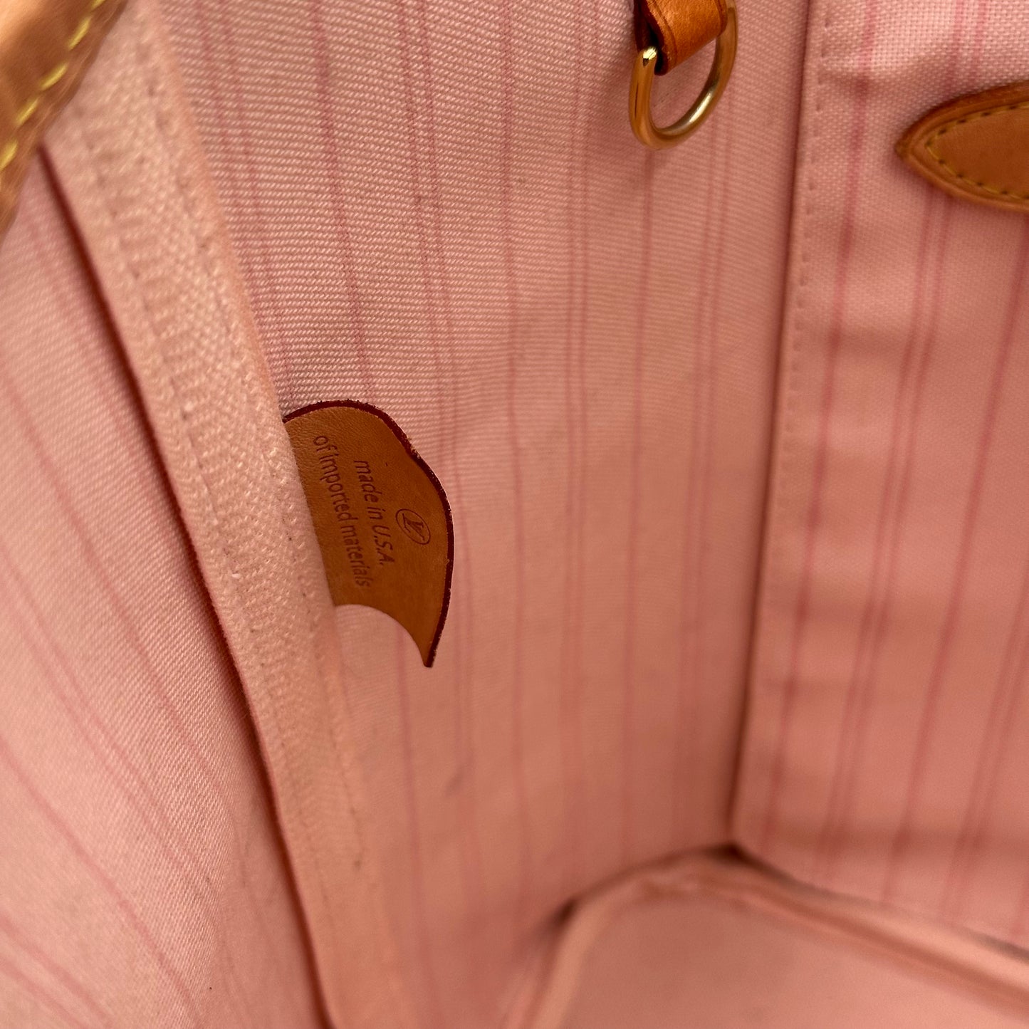 Authentic Louis Vuitton 2019 Damier Azur Neverfull MM Tote Handbag with Dust Bag