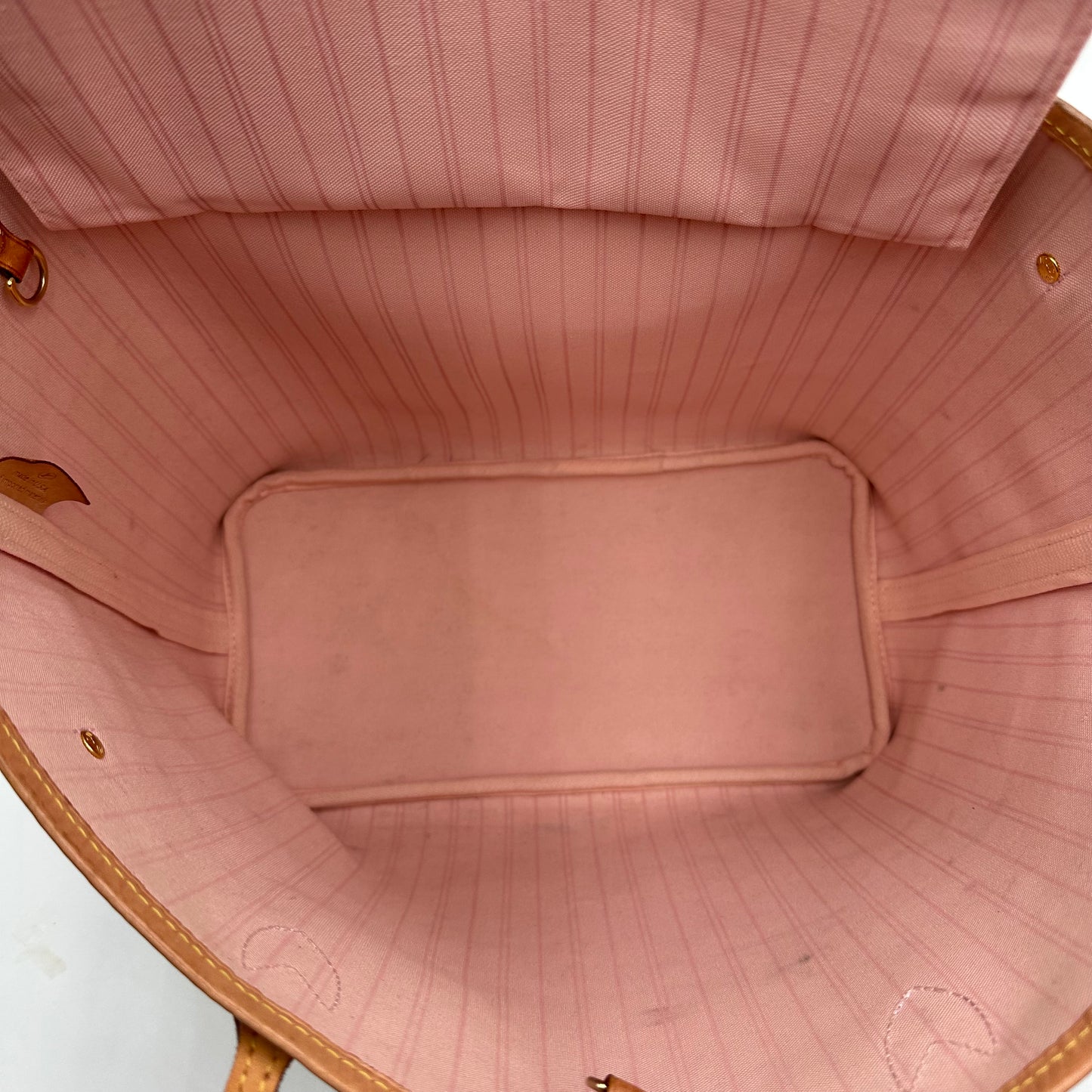 Authentic Louis Vuitton 2019 Damier Azur Neverfull MM Tote Handbag with Dust Bag