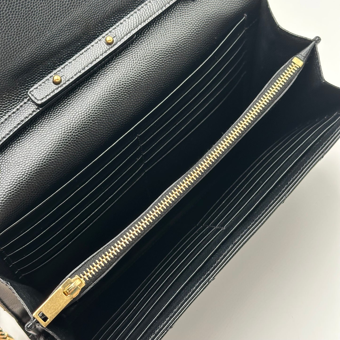 Authentic YSL Black Cassandre Envelope Chain Crossbody