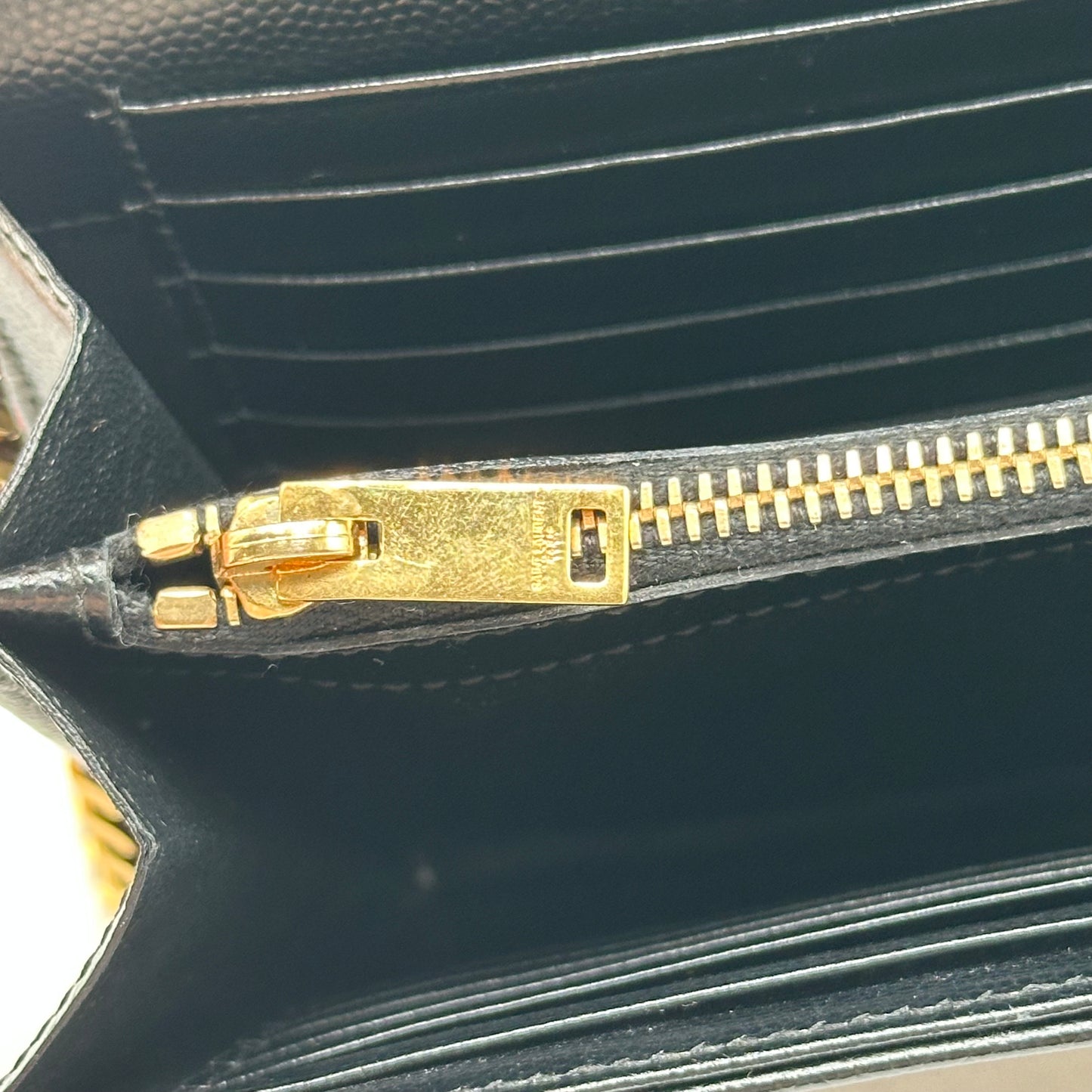 Authentic YSL Black Cassandre Envelope Chain Crossbody