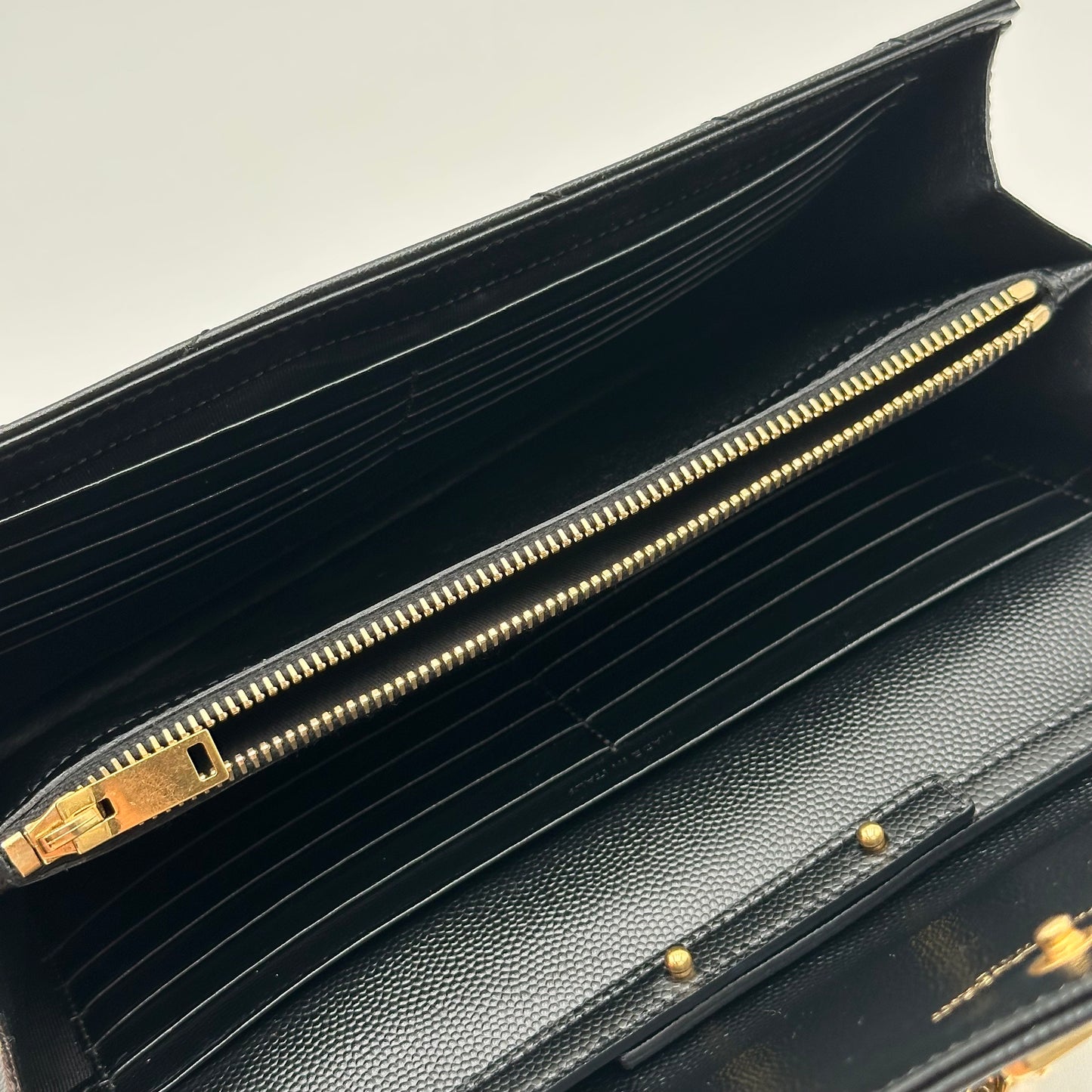 Authentic YSL Black Cassandre Envelope Chain Crossbody