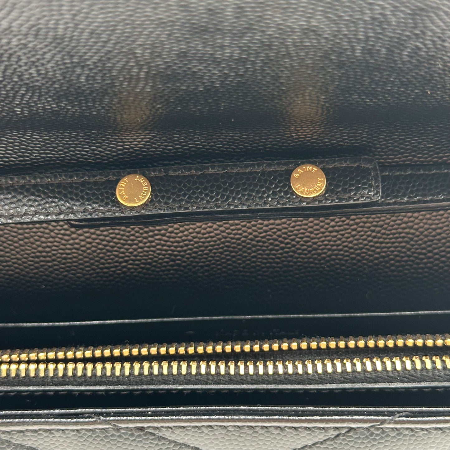 Authentic YSL Black Cassandre Envelope Chain Crossbody