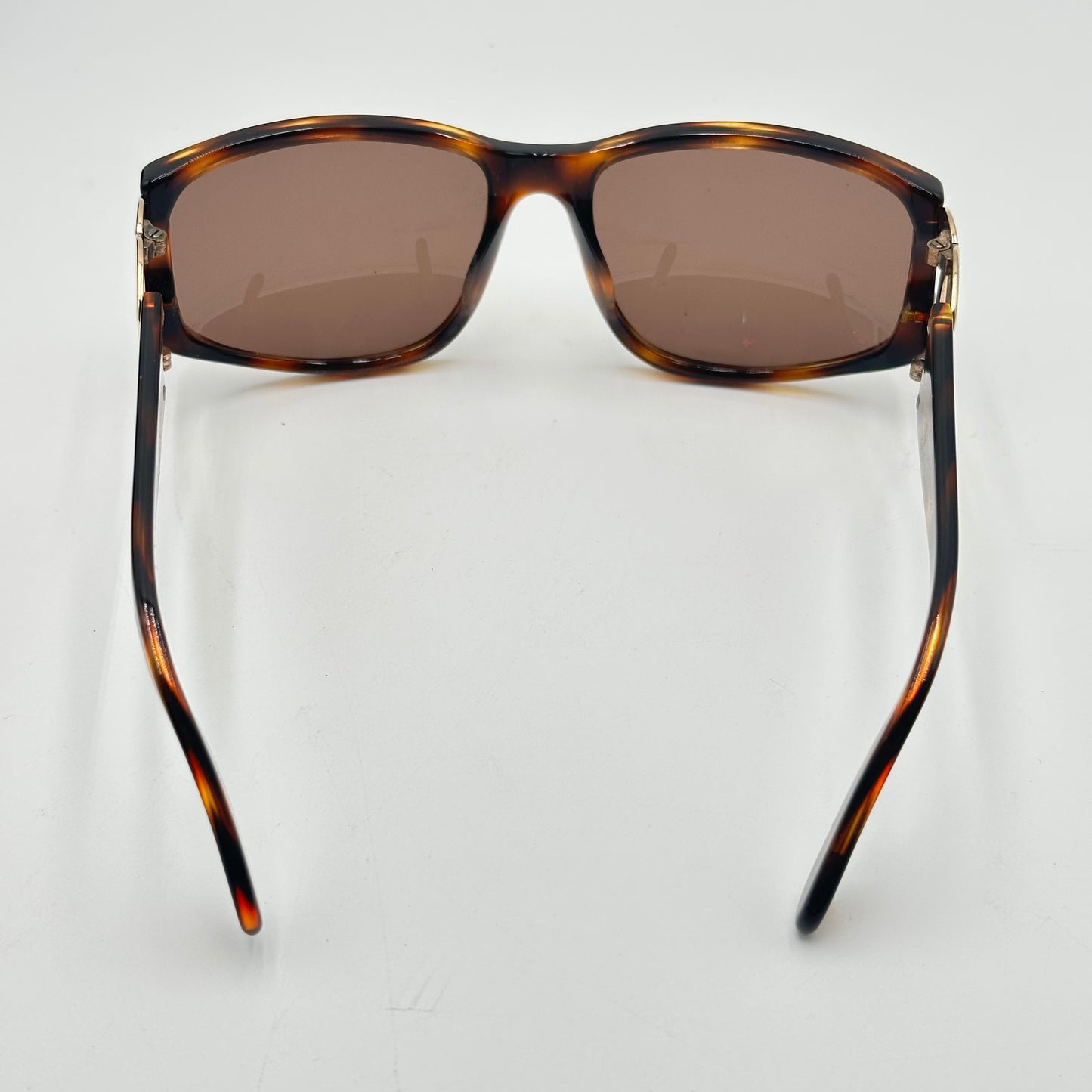 Authentic CHANEL CC Brown Tortoise Shell Sunglasses