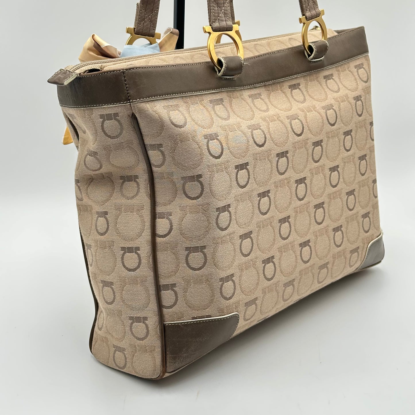 Authentic Ferragamo Gancini Large Tote