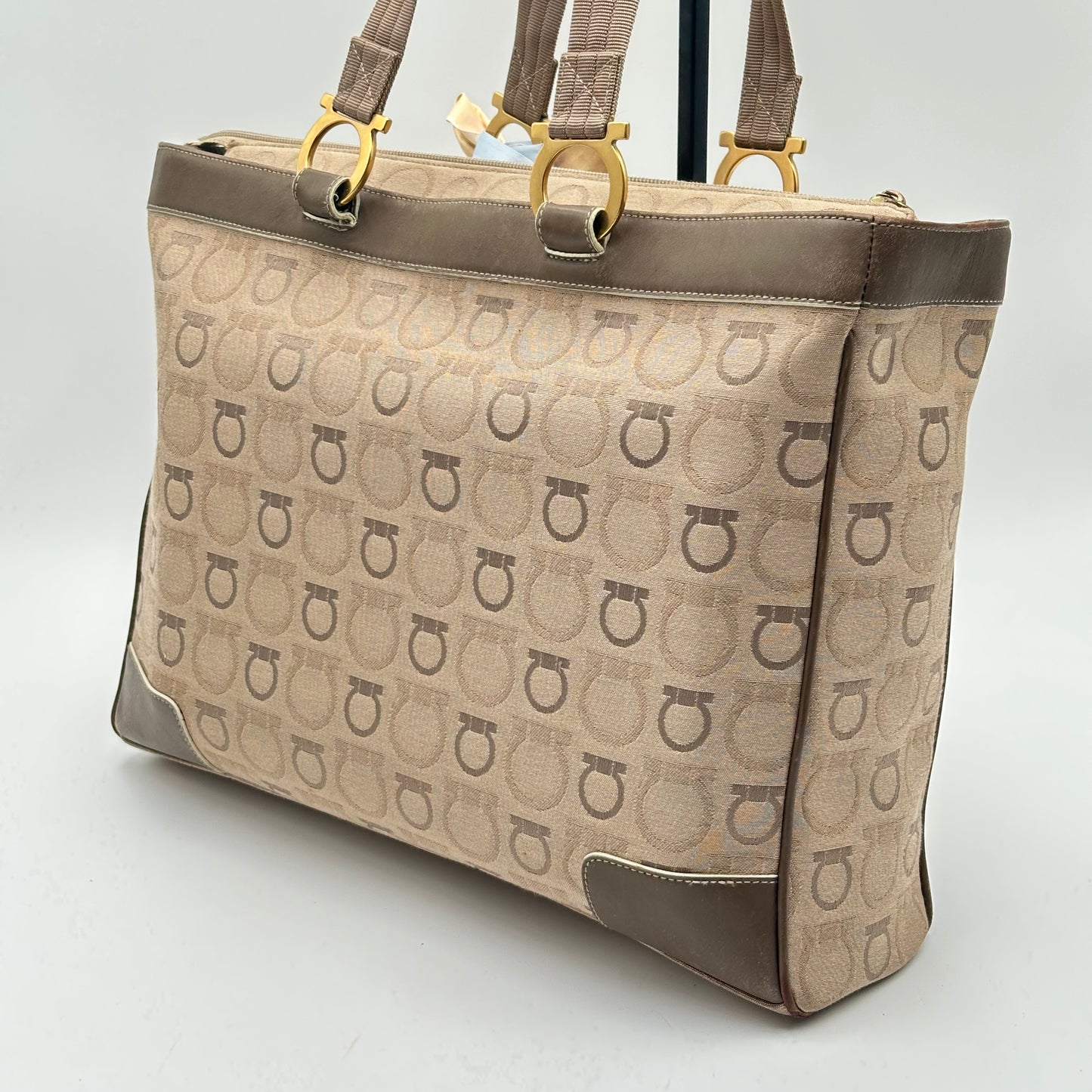 Authentic Ferragamo Gancini Large Tote