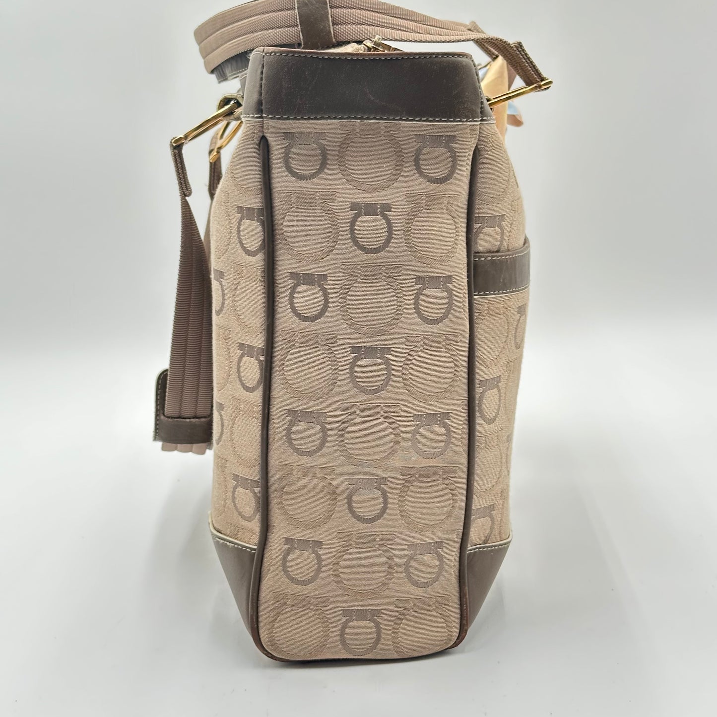 Authentic Ferragamo Gancini Large Tote