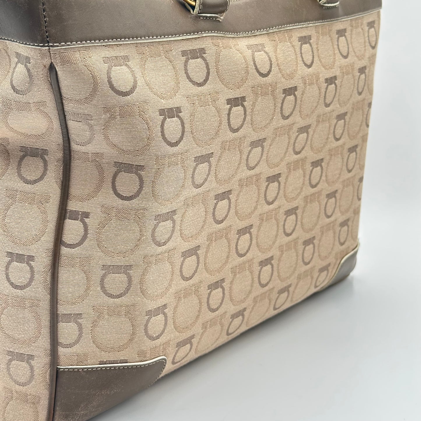 Authentic Ferragamo Gancini Large Tote