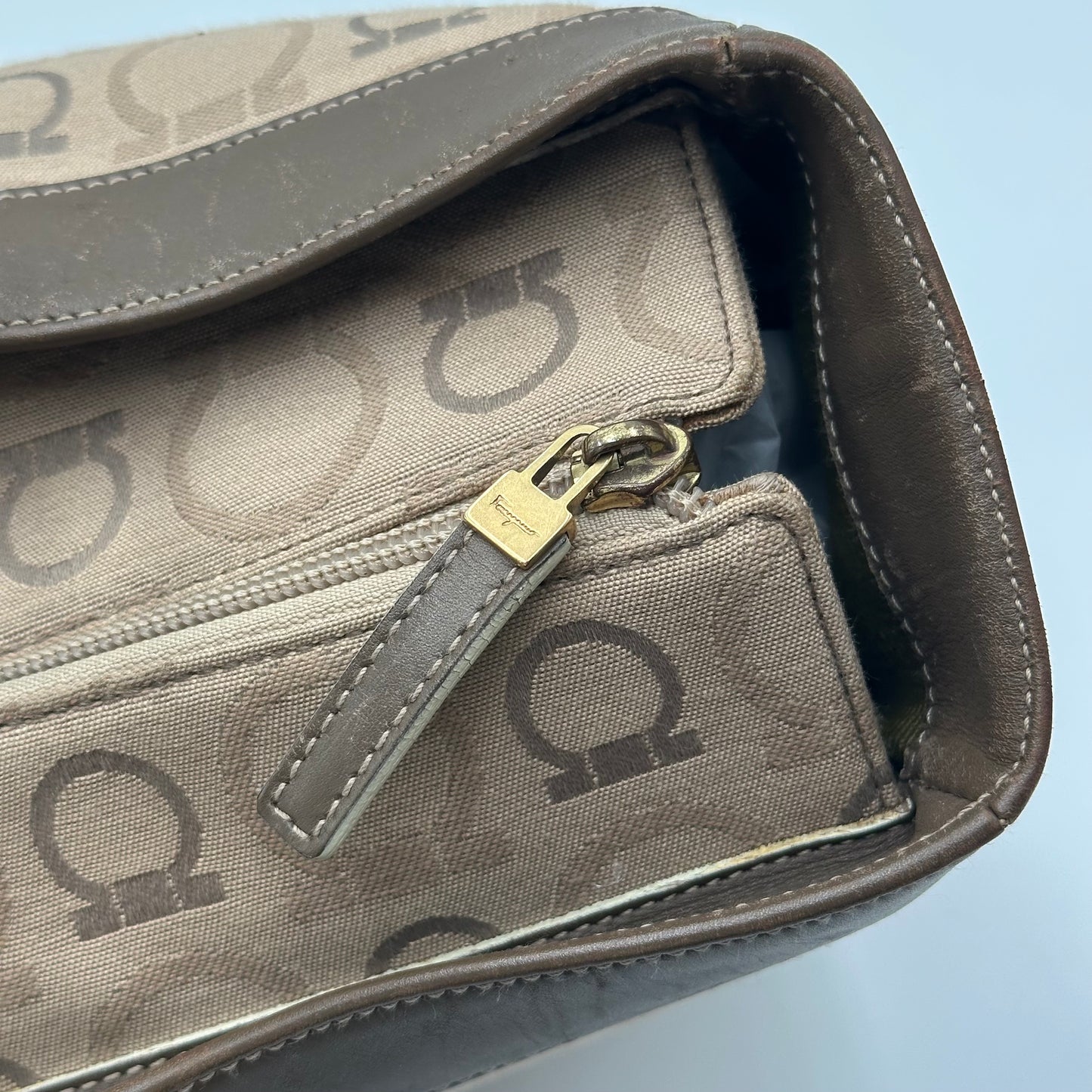 Authentic Ferragamo Gancini Large Tote