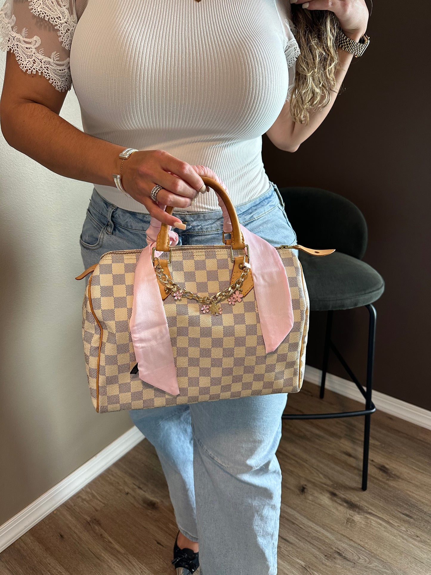 Authentic Louis Vuitton 2007 Damier Azur Speedy 30