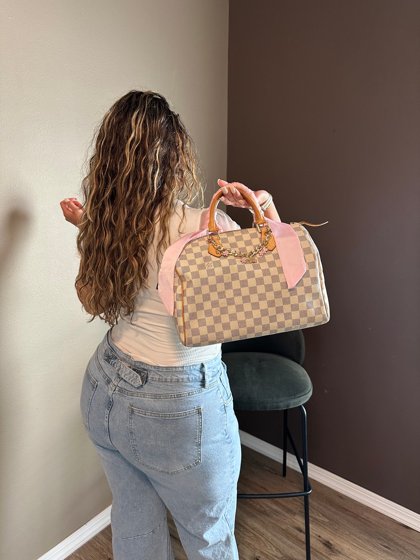 Authentic Louis Vuitton 2007 Damier Azur Speedy 30