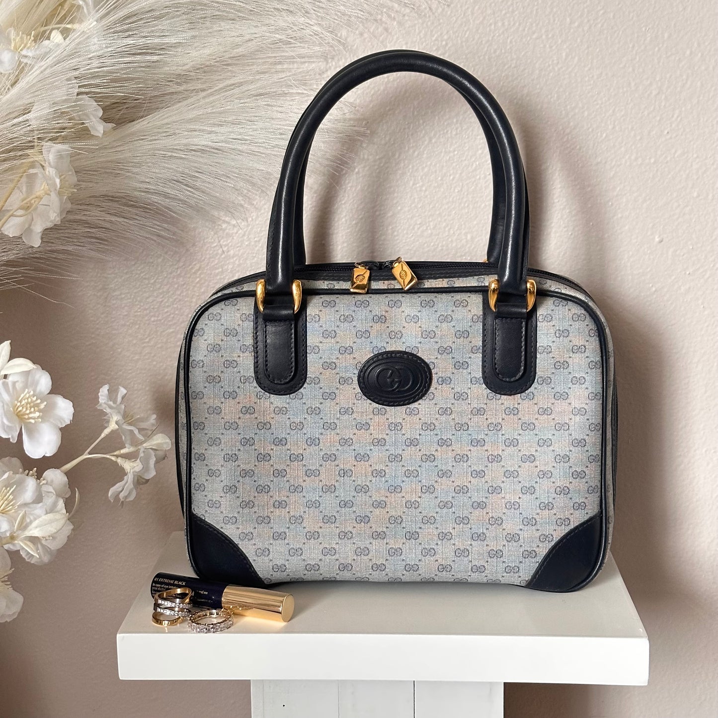 Authentic GUCCI Vintage Mini Boston Handbag