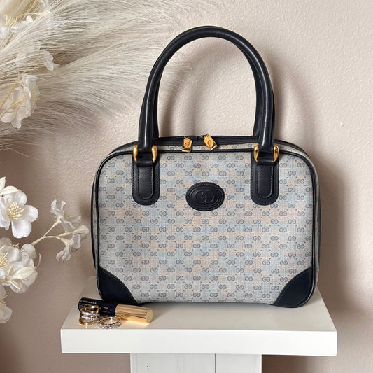 Authentic GUCCI Vintage Mini Boston Handbag