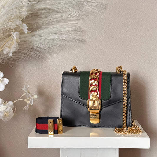 Authentic GUCCI Mini Black Sylvie
