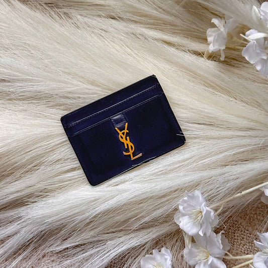 Authentic YSL Calfskin Cardholder Wallet
