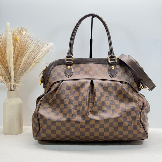 Authentic Louis Vuitton Damier Ebene Trevi GM Handbag