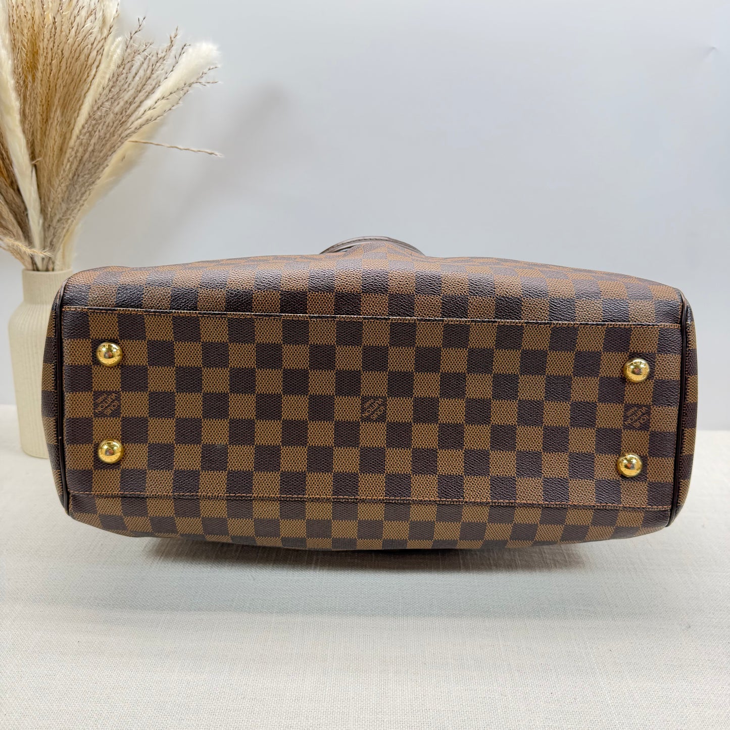 Authentic Louis Vuitton Damier Ebene Trevi GM Handbag