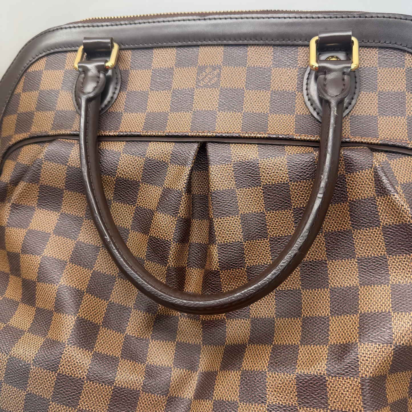 Authentic Louis Vuitton Damier Ebene Trevi GM Handbag