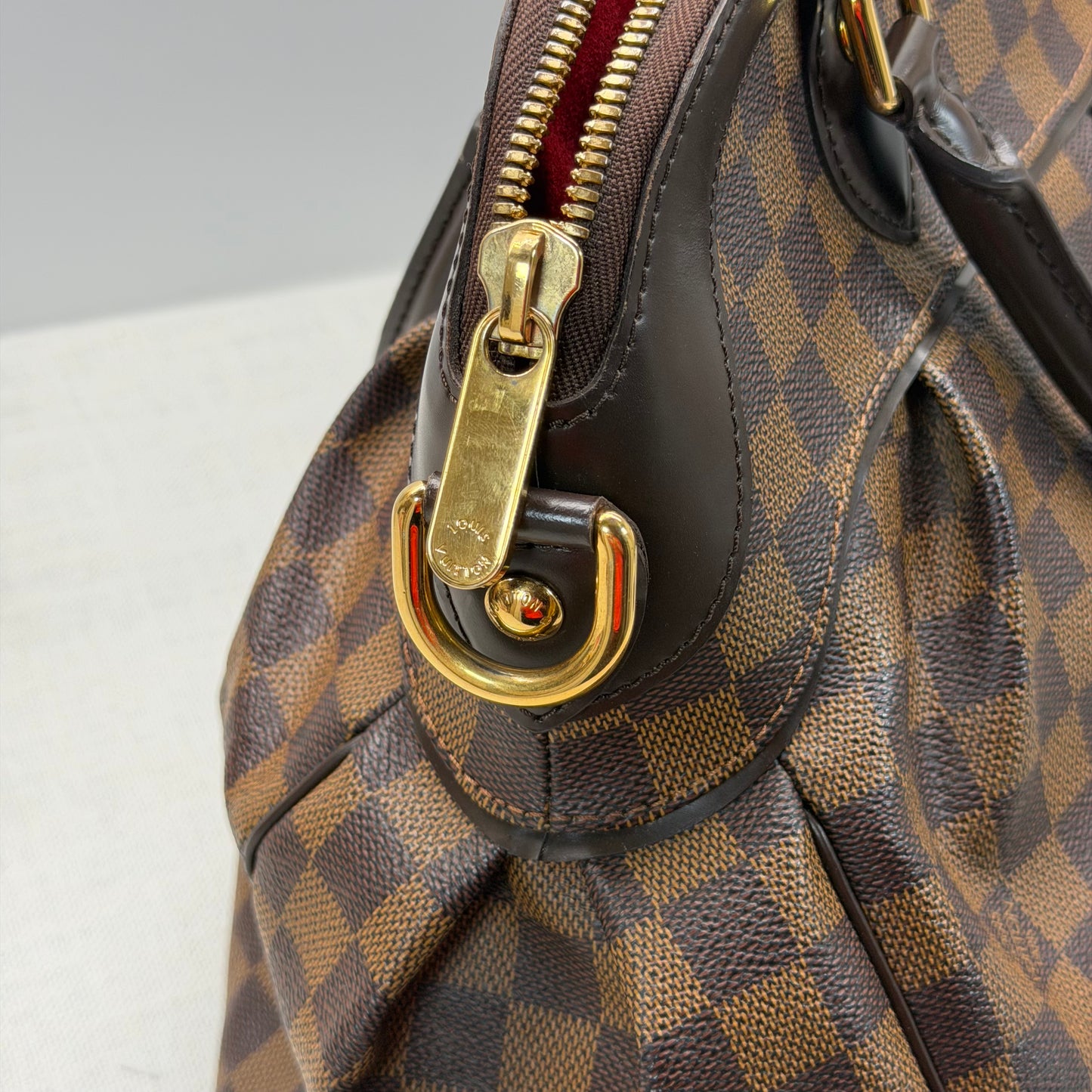 Authentic Louis Vuitton Damier Ebene Trevi GM Handbag