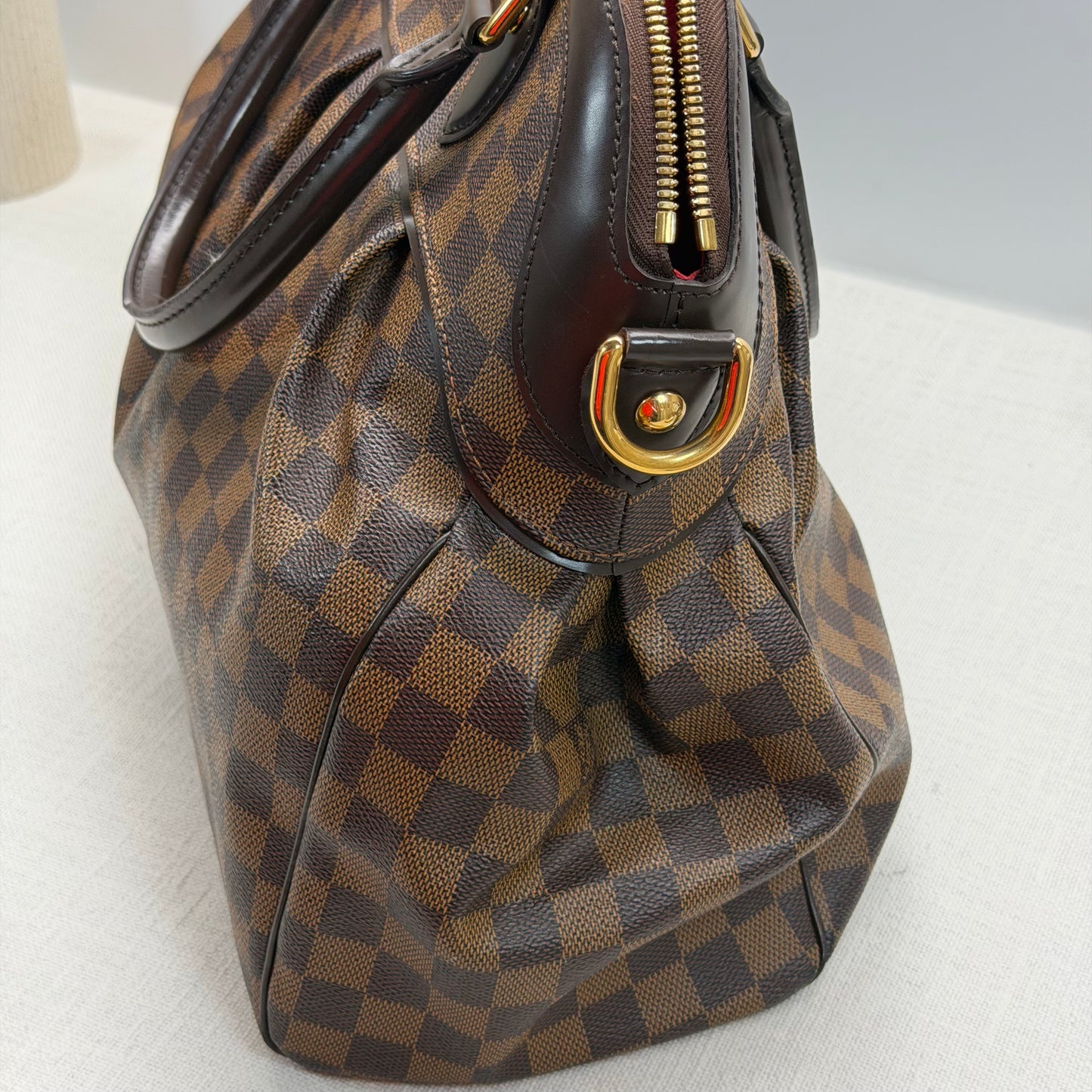 Authentic Louis Vuitton Damier Ebene Trevi GM Handbag