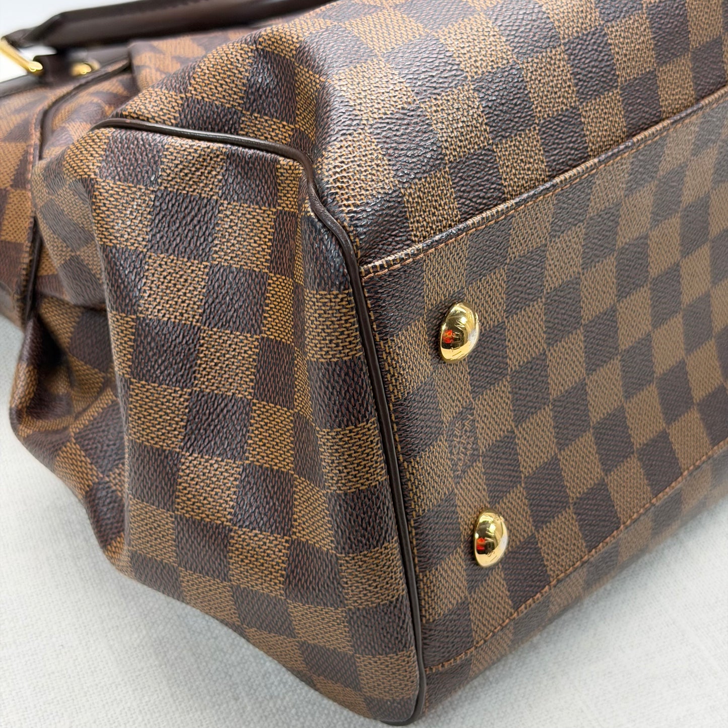 Authentic Louis Vuitton Damier Ebene Trevi GM Handbag