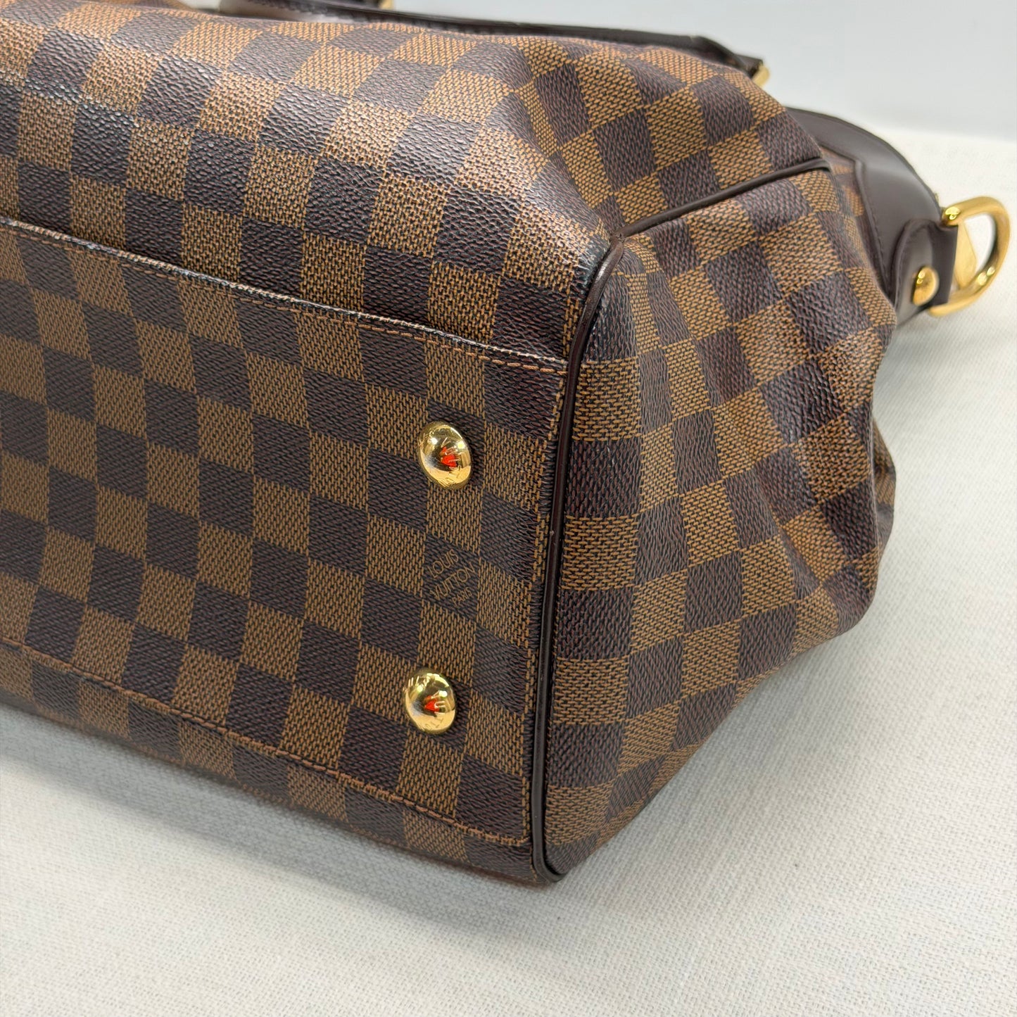 Authentic Louis Vuitton Damier Ebene Trevi GM Handbag
