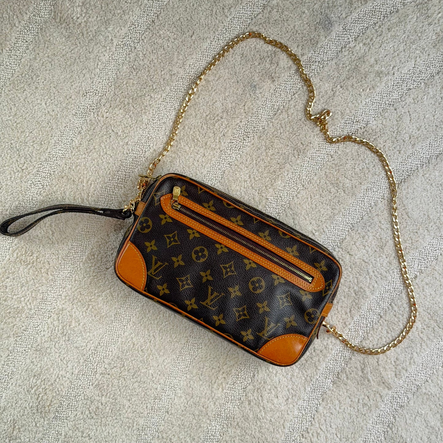 Authentic Louis Vuitton 1989 Monogram Marly Dragonne Crossbody