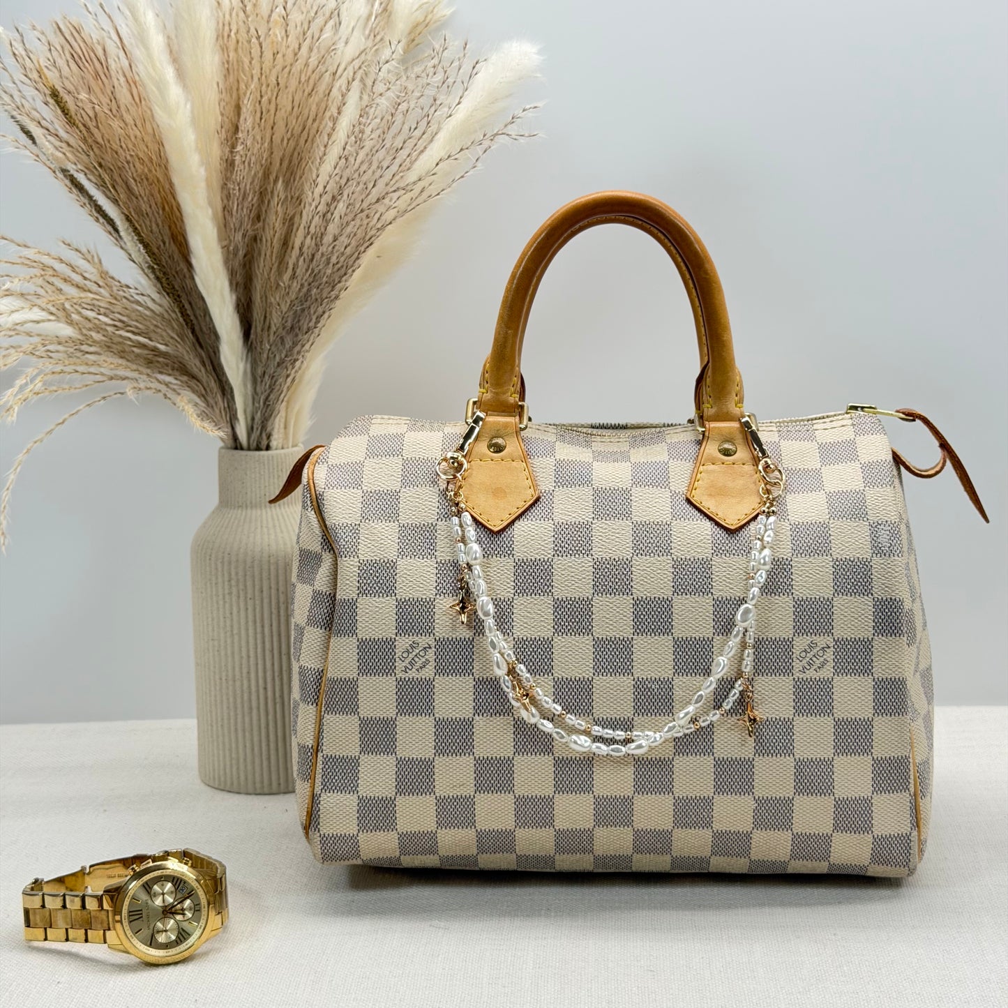 Authentic Louis Vuitton 2007 Damier Azur Speedy 25