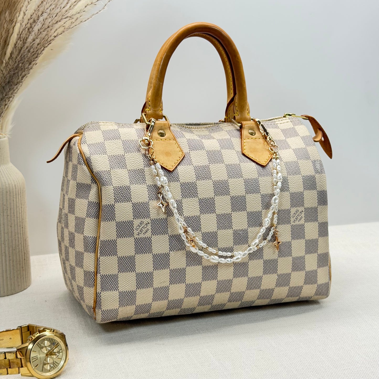 Authentic Louis Vuitton 2007 Damier Azur Speedy 25